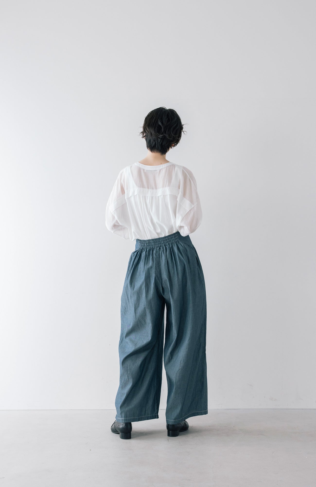 2.8ozデニムリボンワイドパンツ(2026 Summer Collection)