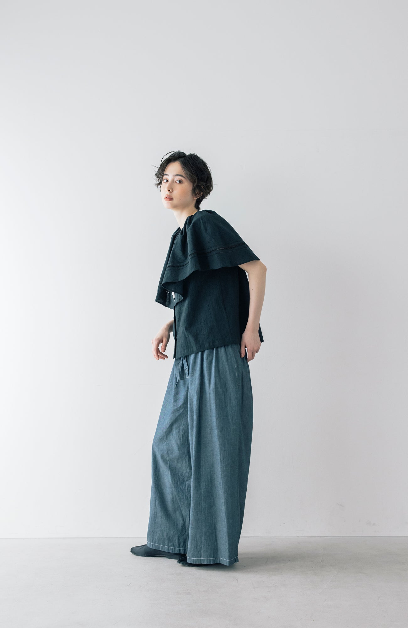 ワイドカラーブラウス(2026 Summer Collection)