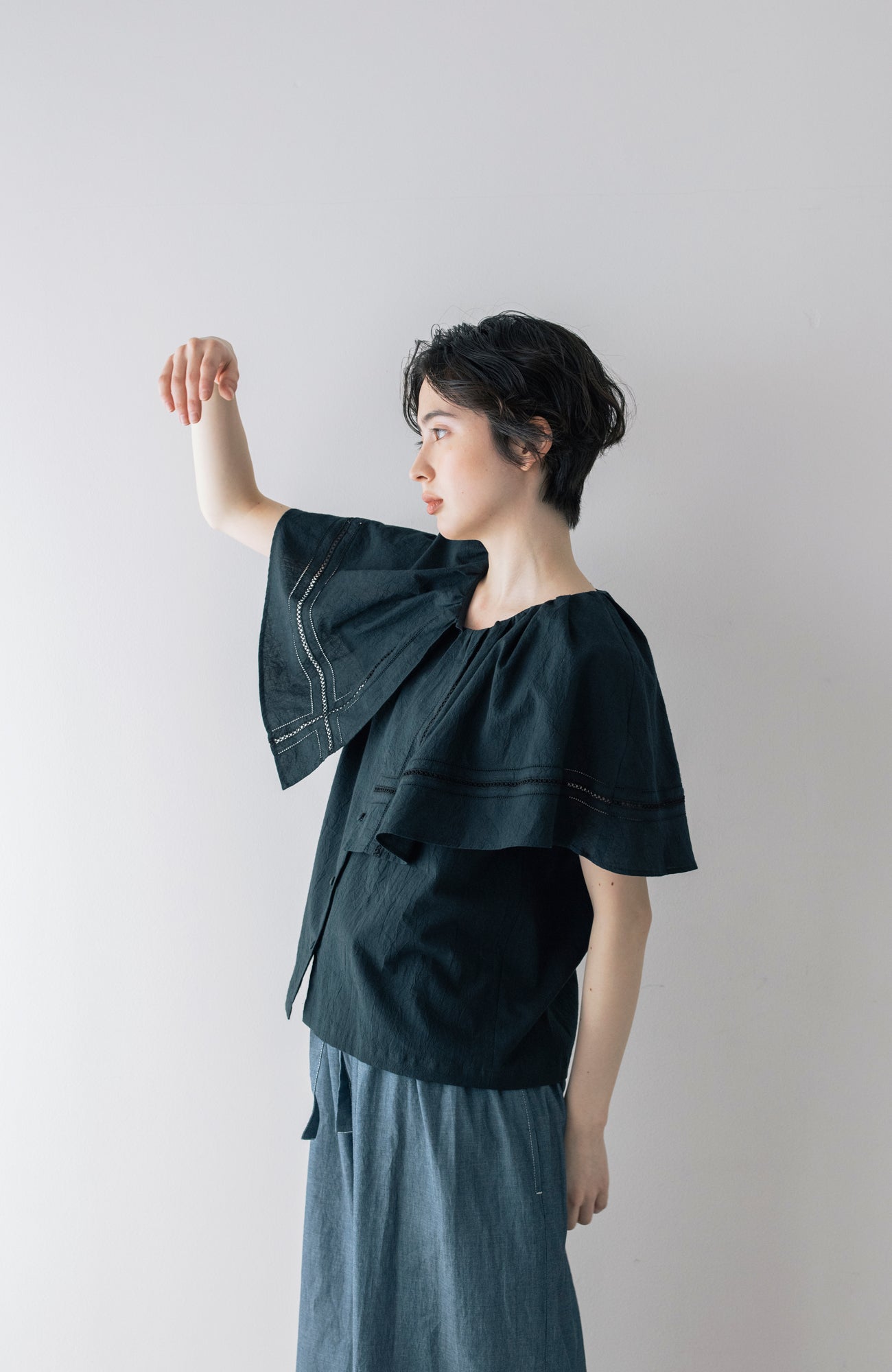 ワイドカラーブラウス(2026 Summer Collection)