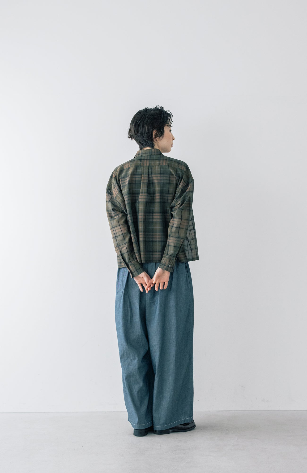 シアーチェックシャツ(2026 Summer Collection)