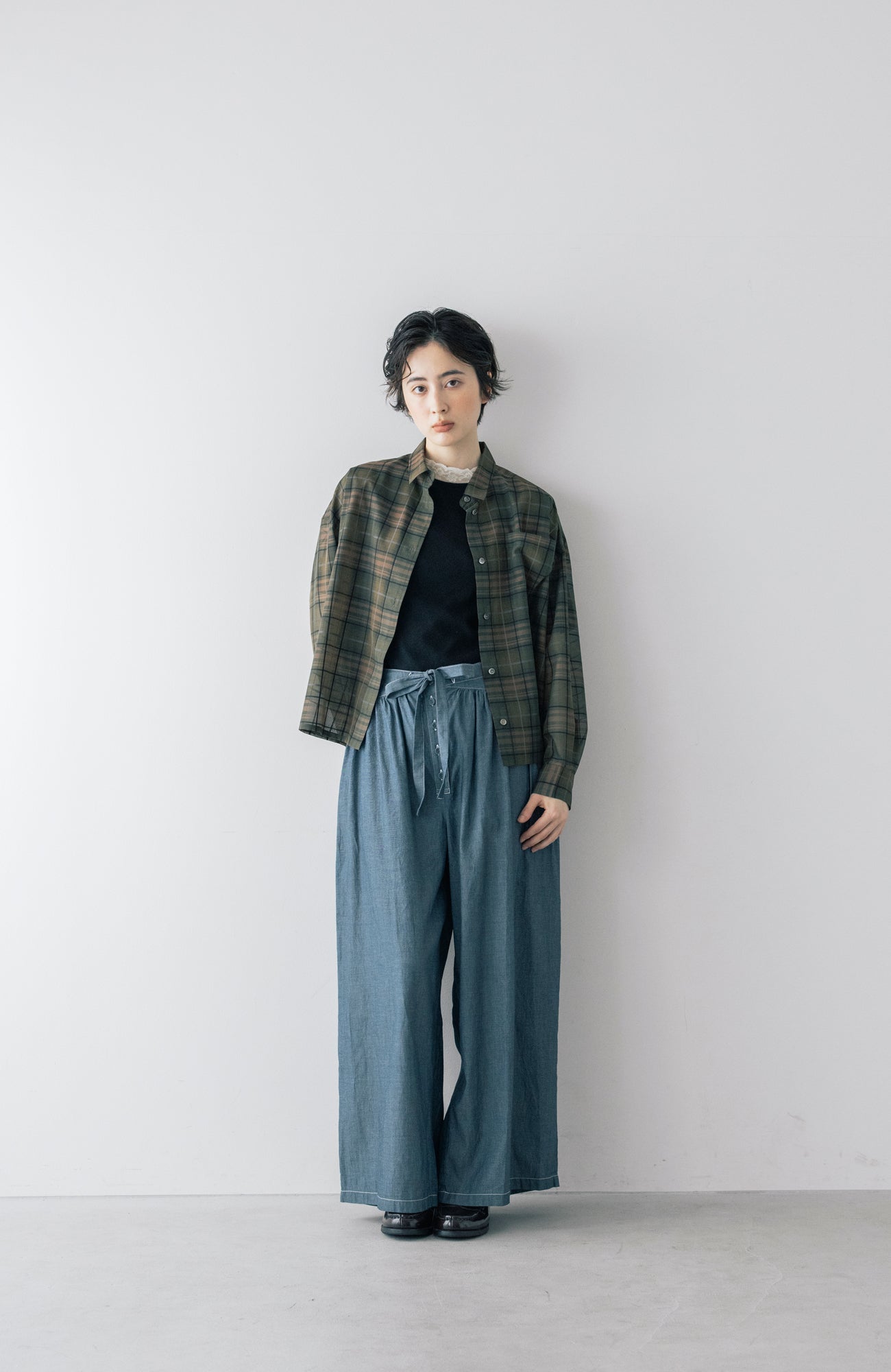 シアーチェックシャツ(2026 Summer Collection)
