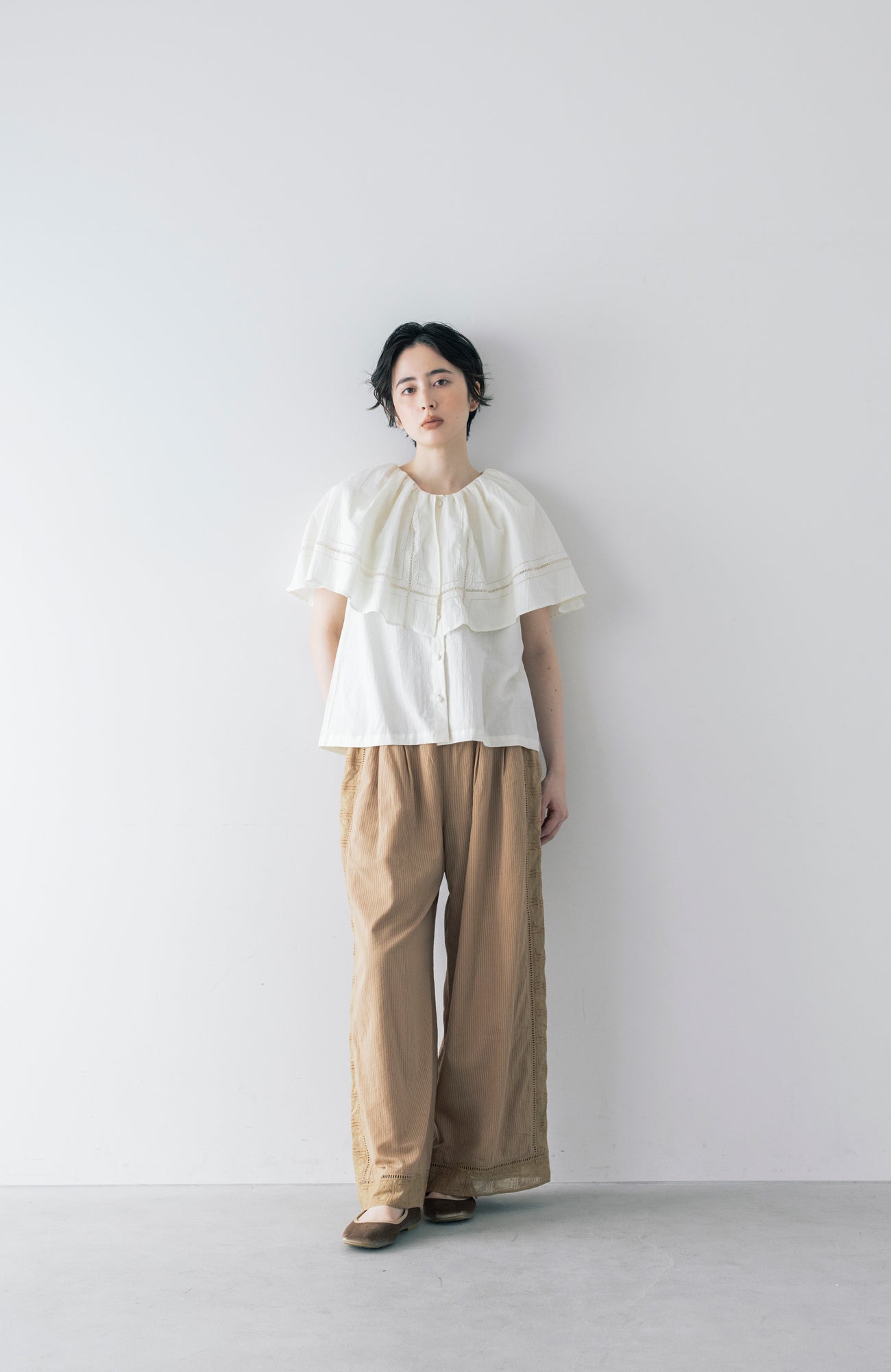 ワイドカラーブラウス(2026 Summer Collection)