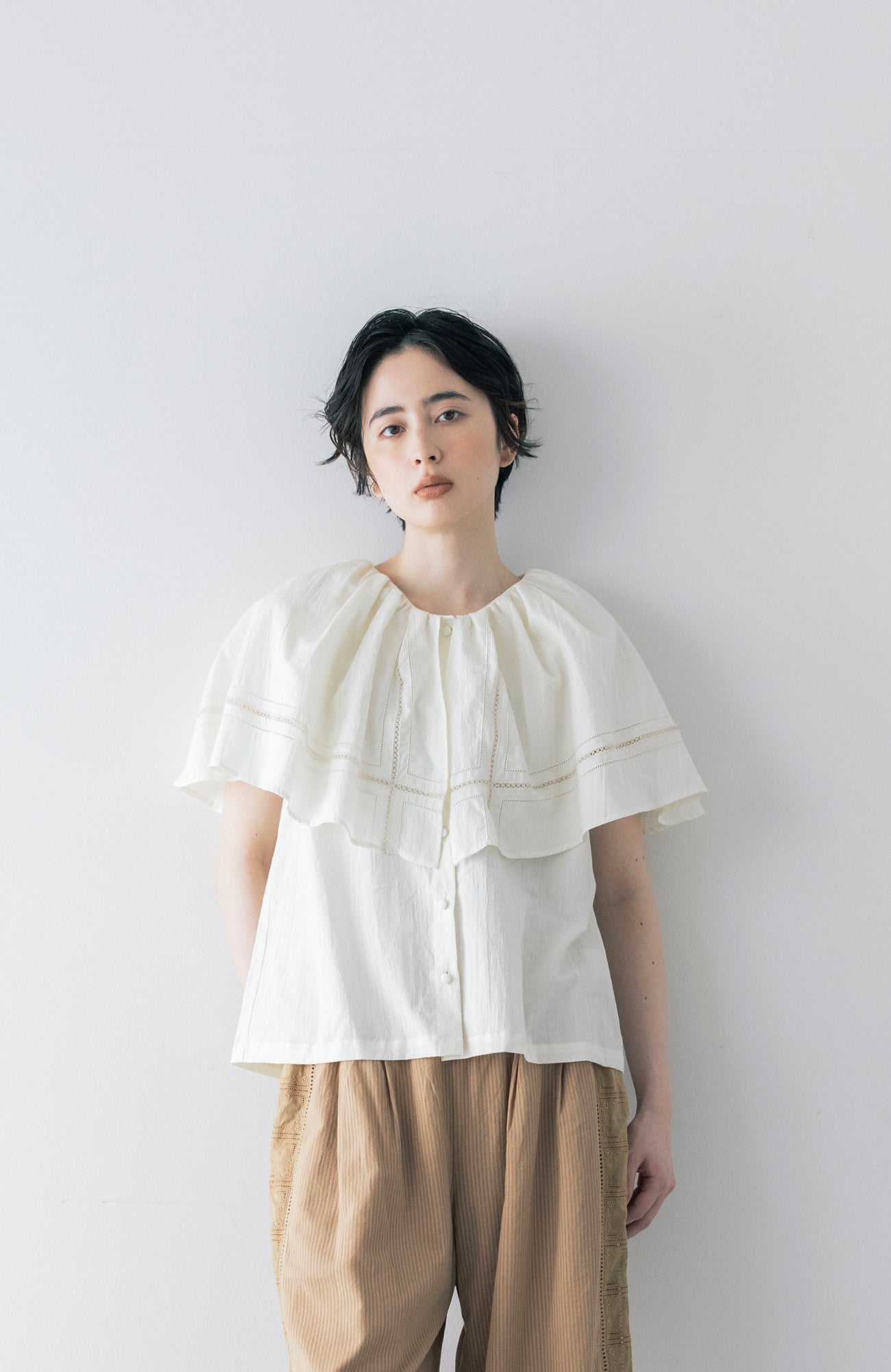 ワイドカラーブラウス(2026 Summer Collection)