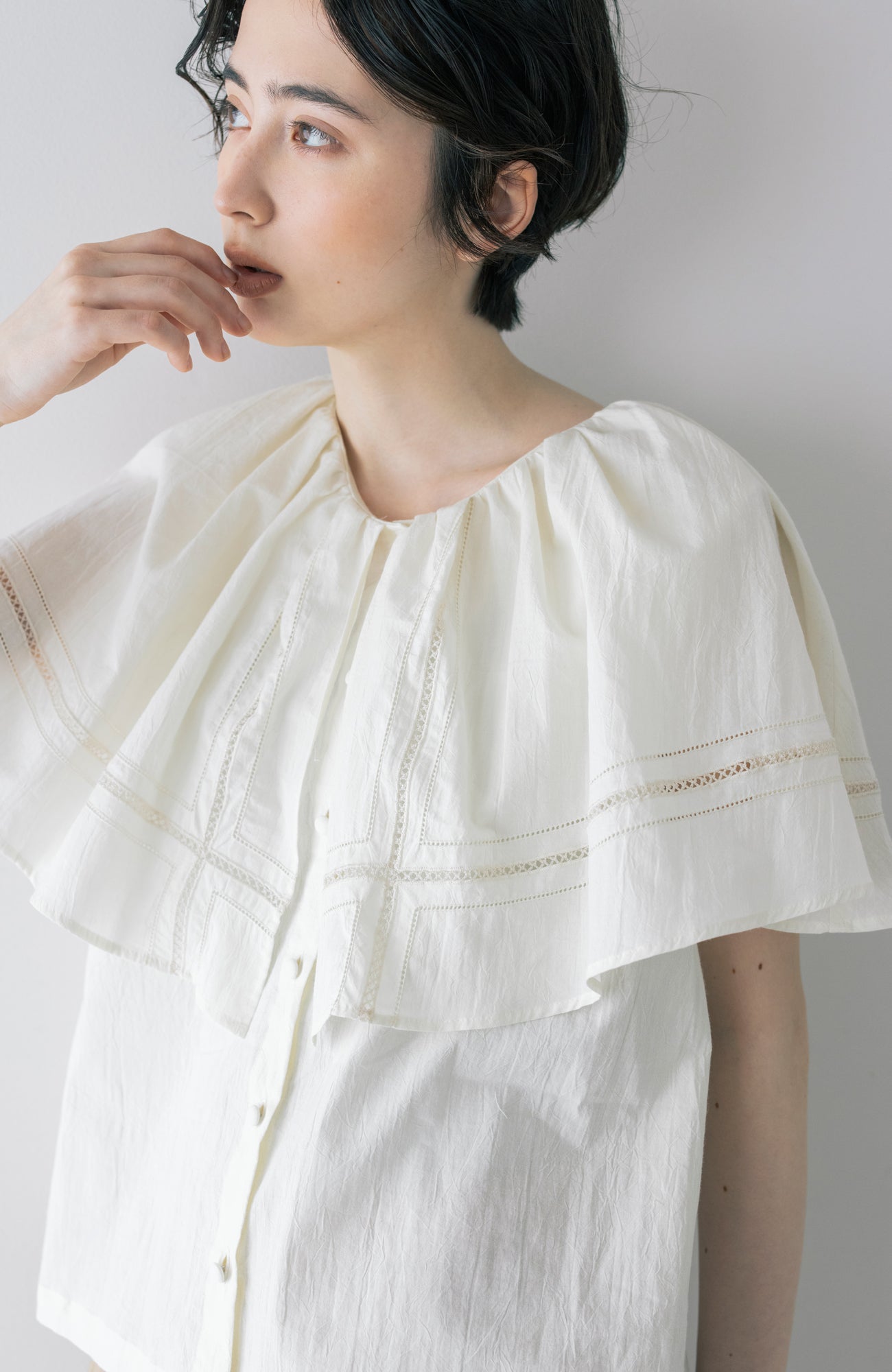 ワイドカラーブラウス(2026 Summer Collection)