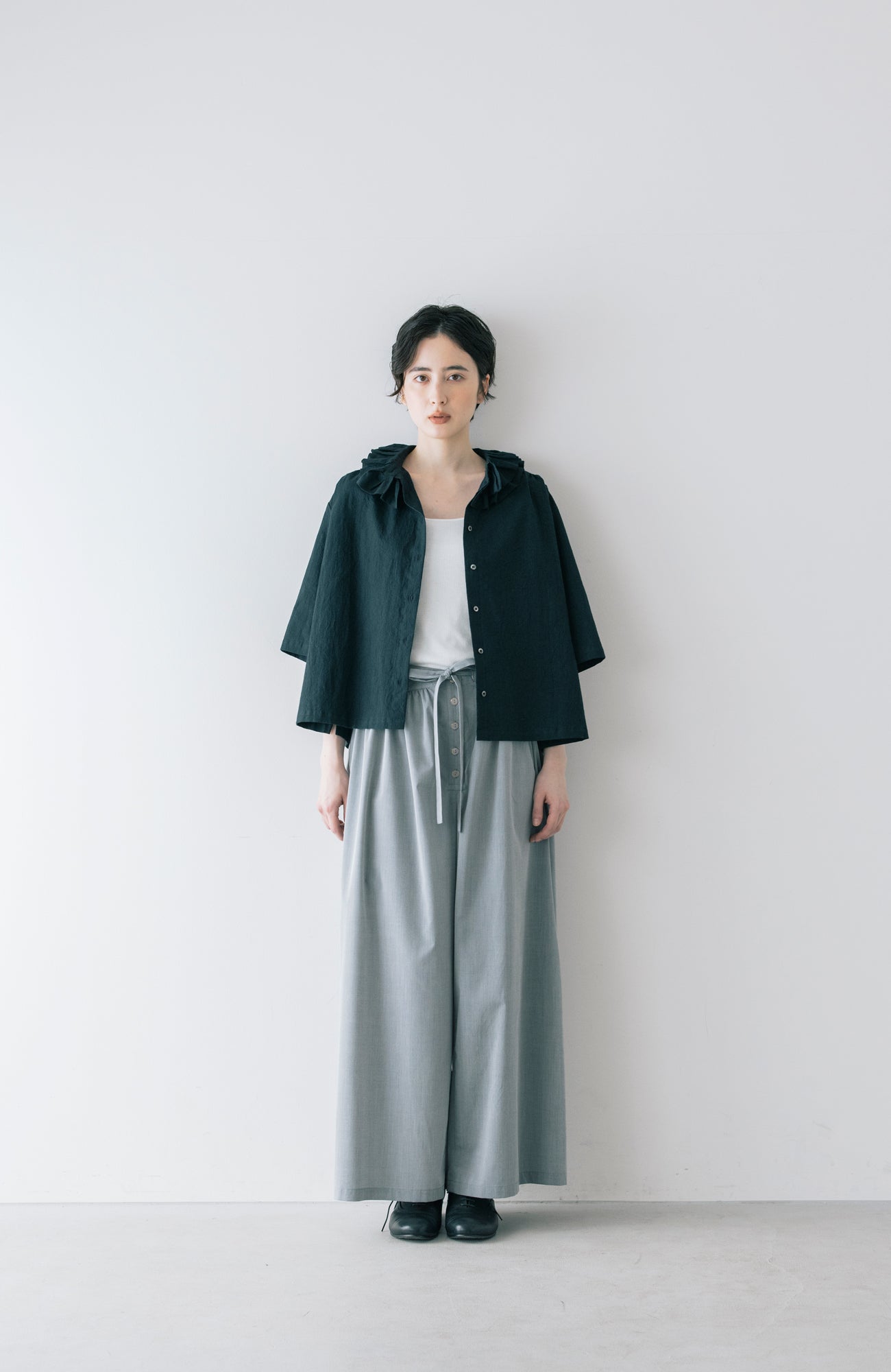 ダブルタックカラーブラウス(2026 Summer Collection)