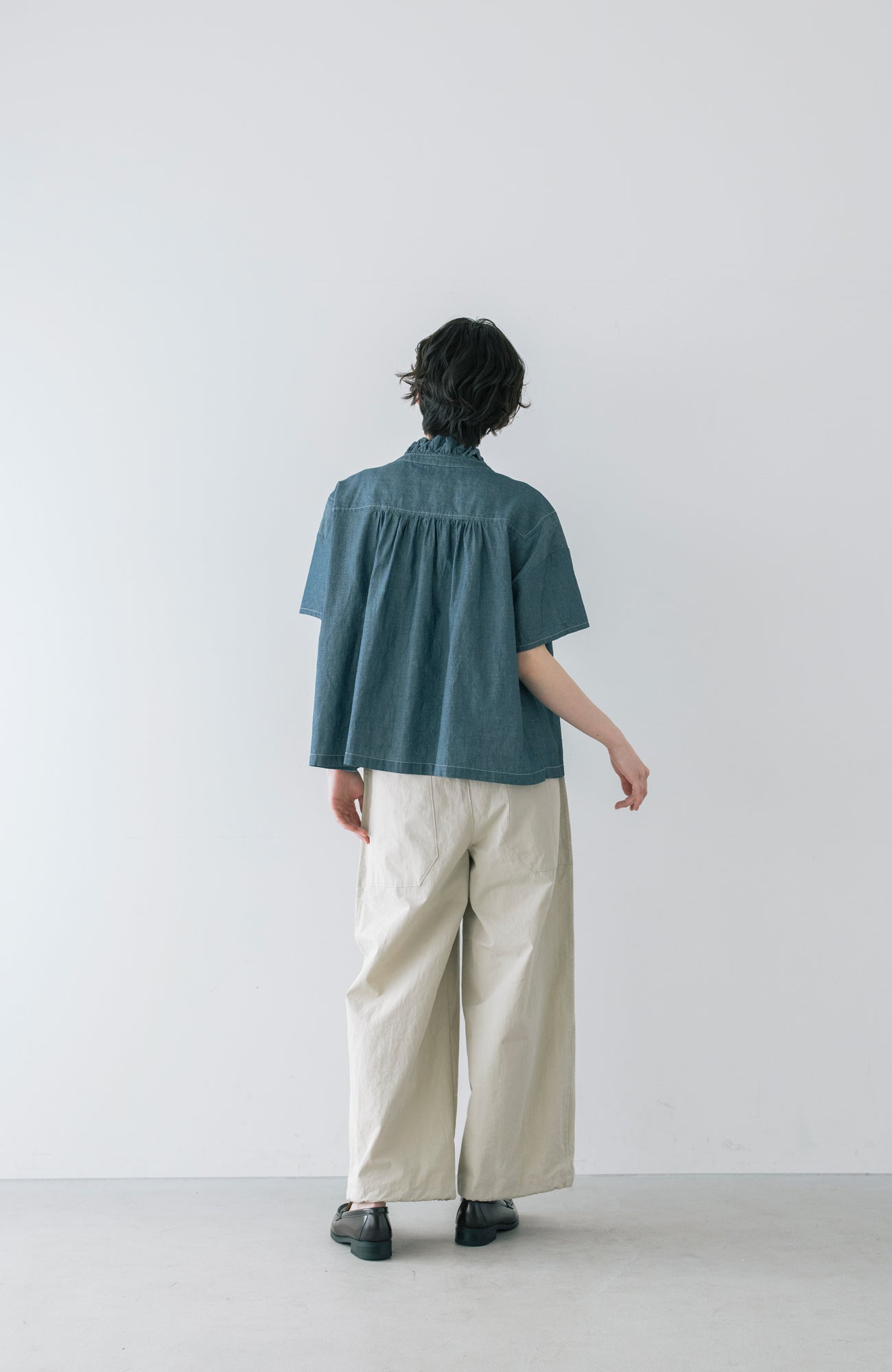 2.8ozデニムタッセルブラウス(2026 Summer Collection)