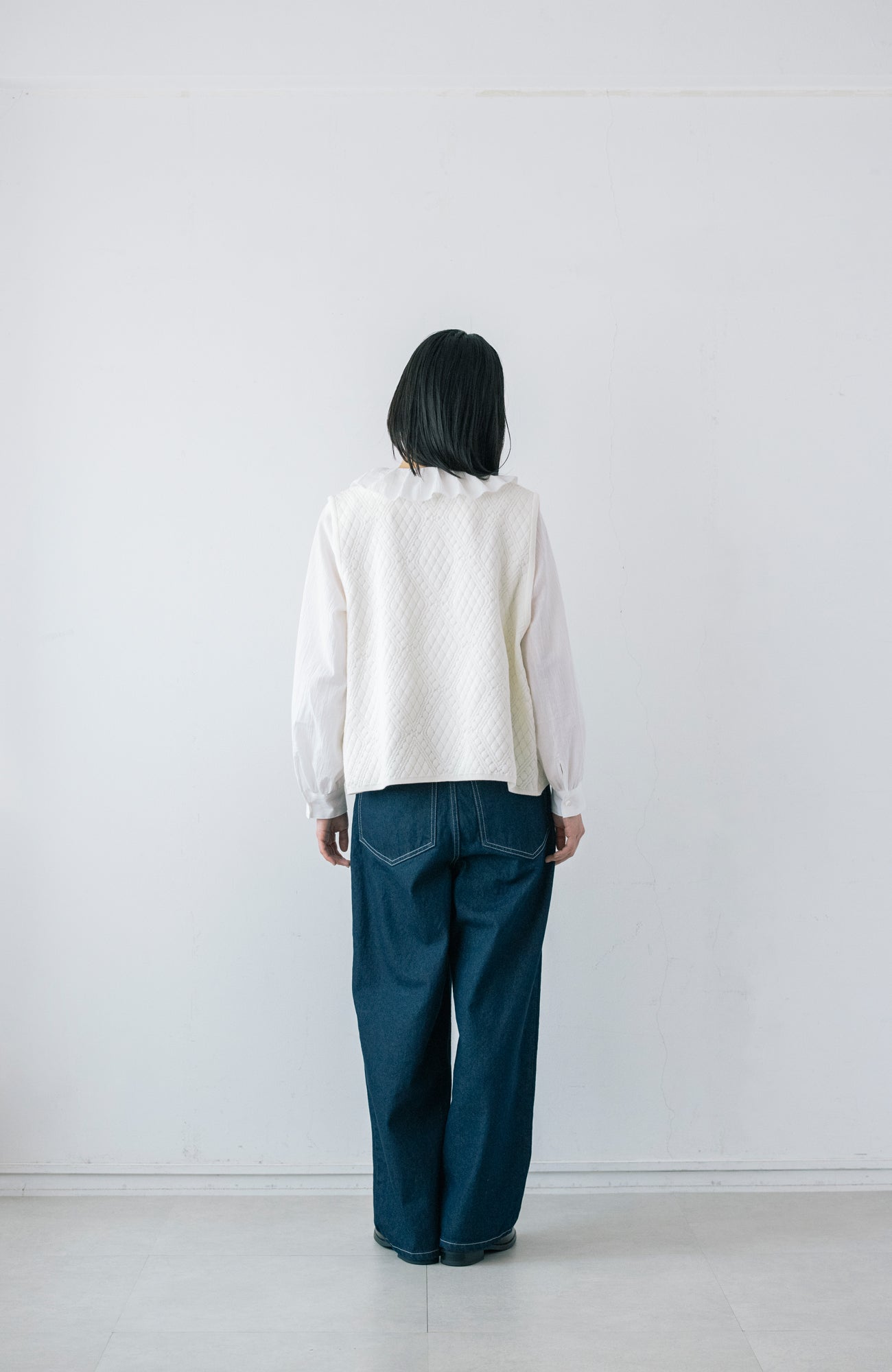 キルト柄ニットベスト(2026 Autumn Collection)