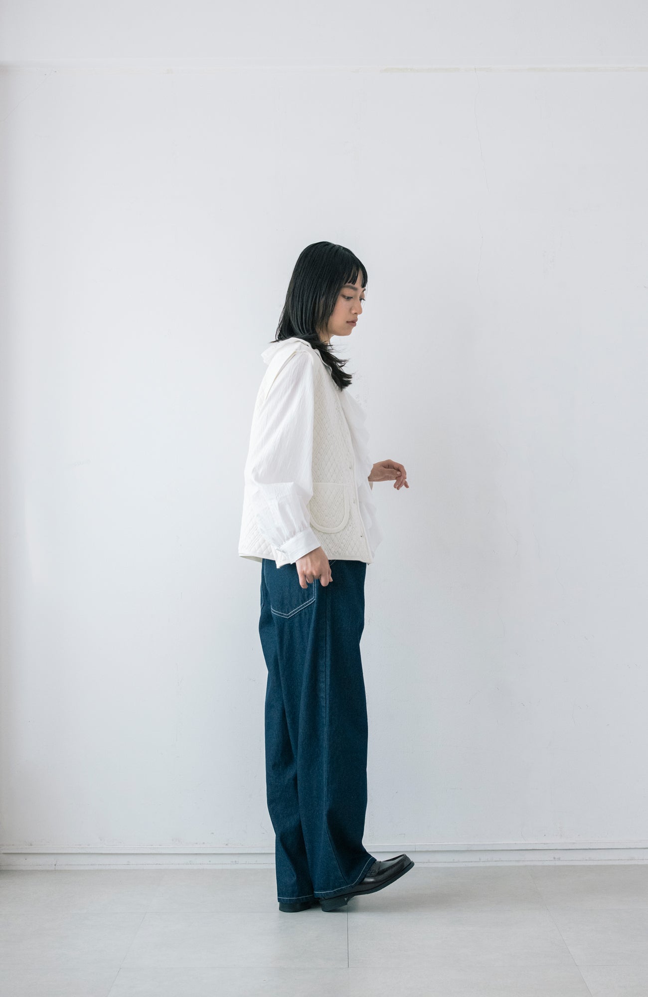 キルト柄ニットベスト(2026 Autumn Collection)