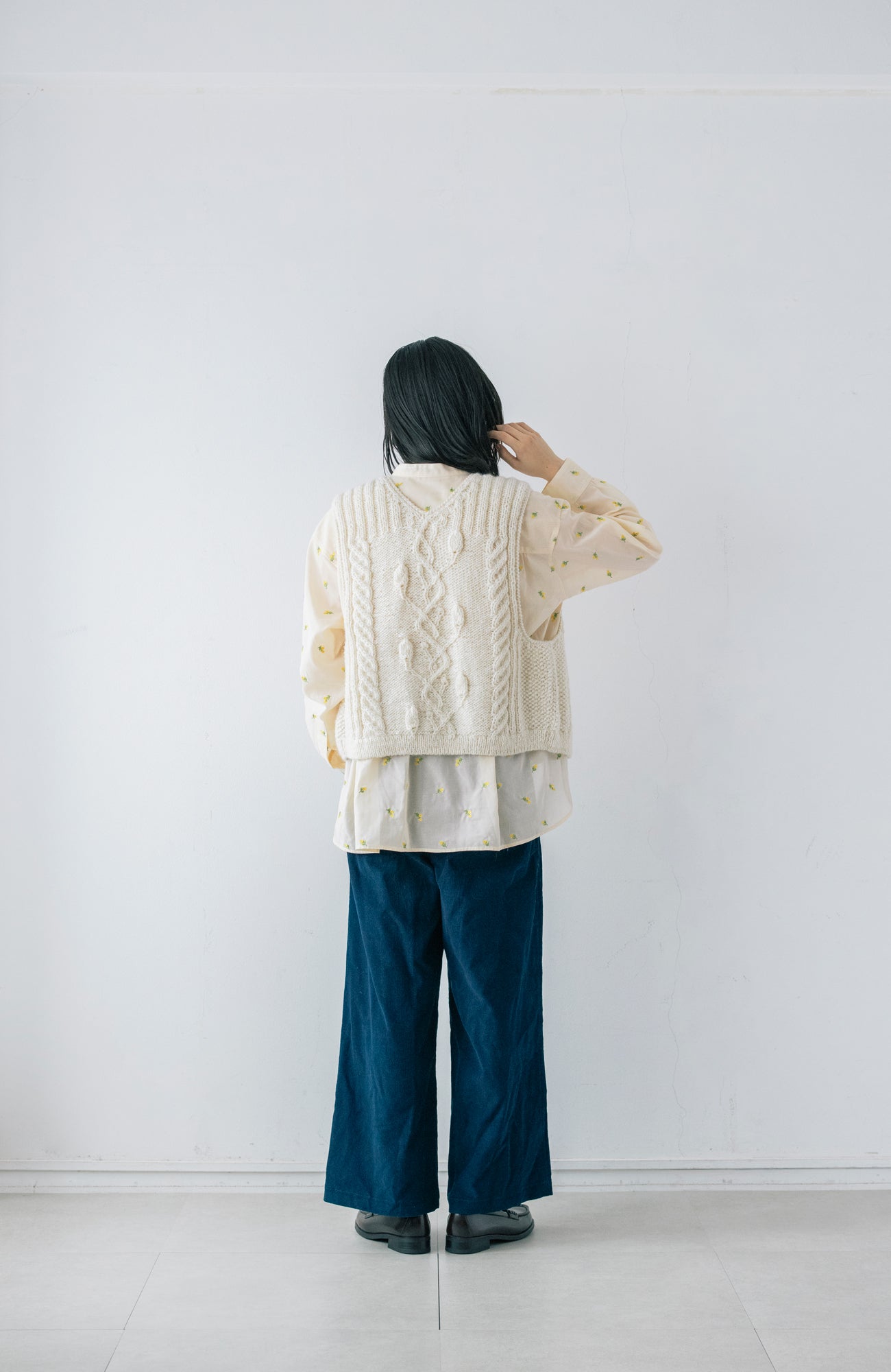 2wayアランハンドニットベスト(2026 Autumn Collection)