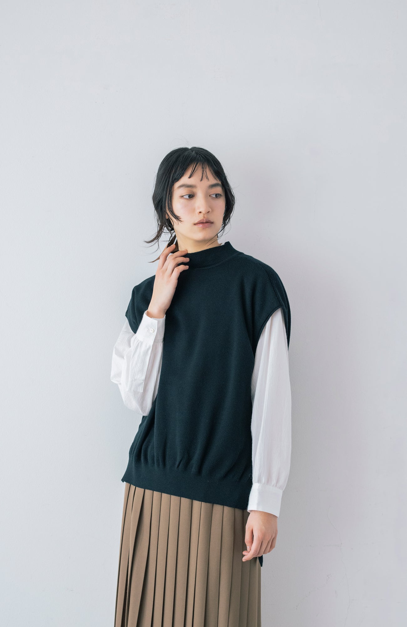 fondantニット2wayベスト(2026 Autumn Collection)