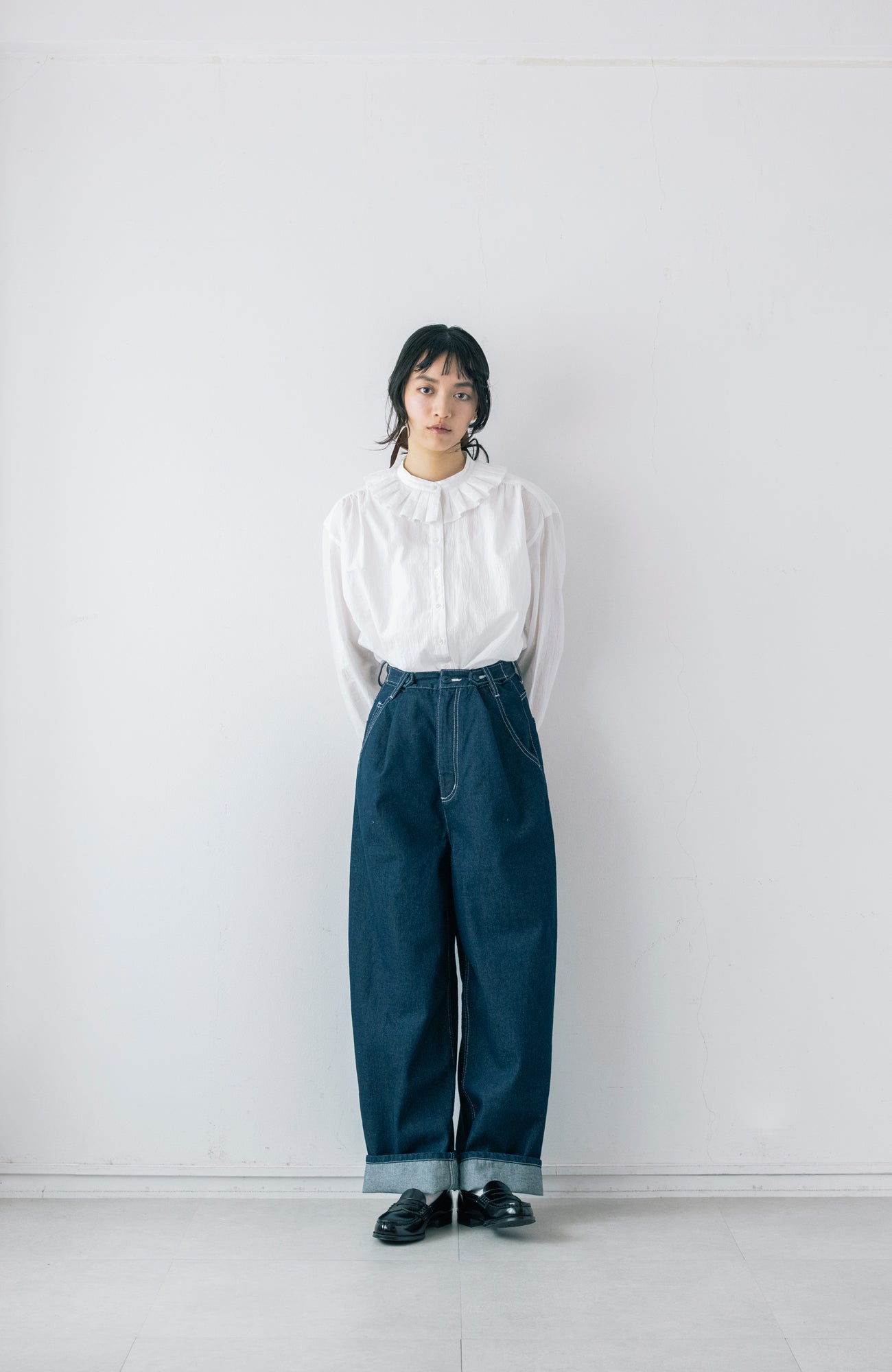 ボタンアジャストデニムパンツ(2026 Autumn Collection)