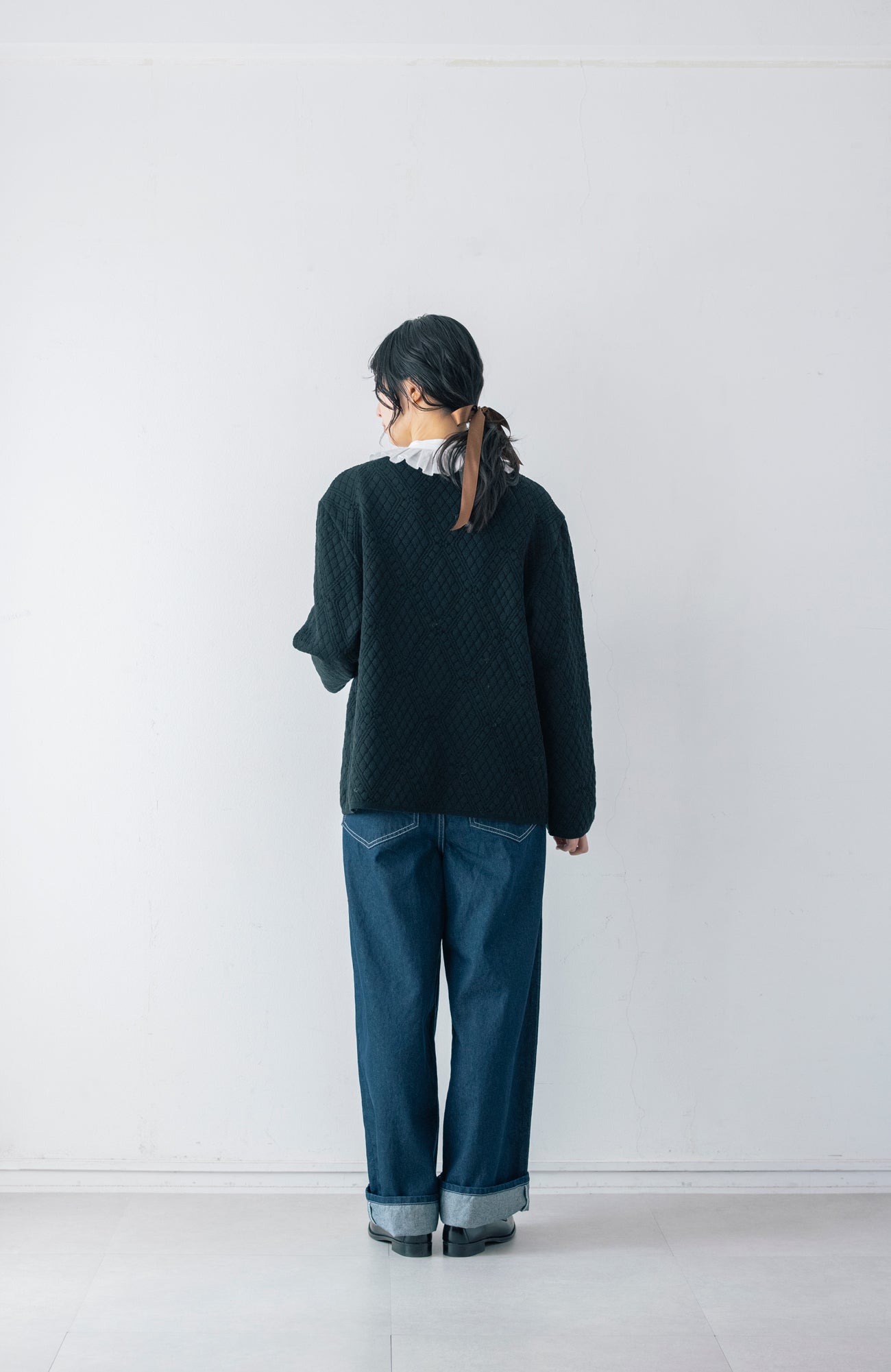 キルト柄ニットジャケット(2026 Autumn Collection)