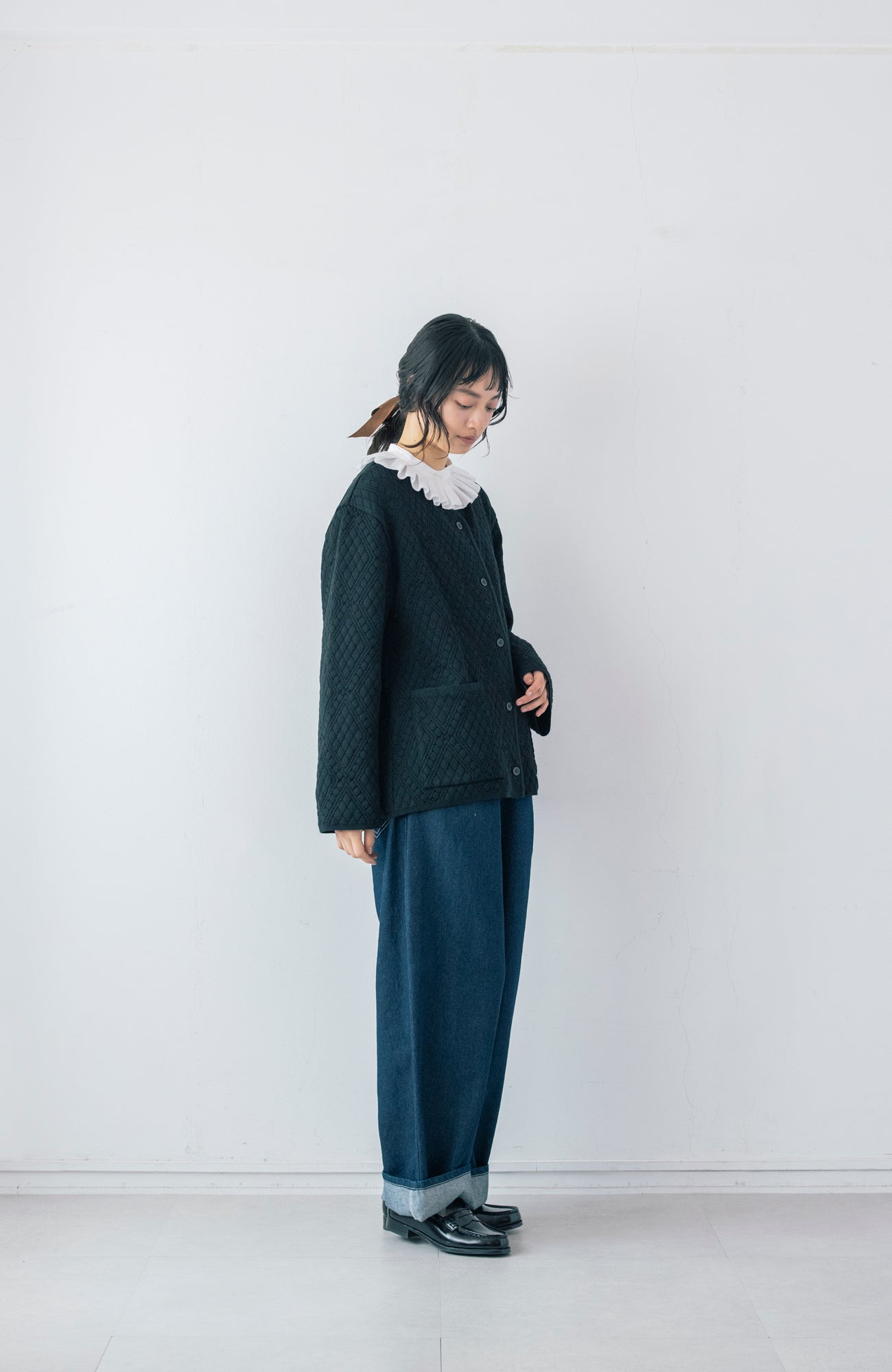 キルト柄ニットジャケット(2026 Autumn Collection)