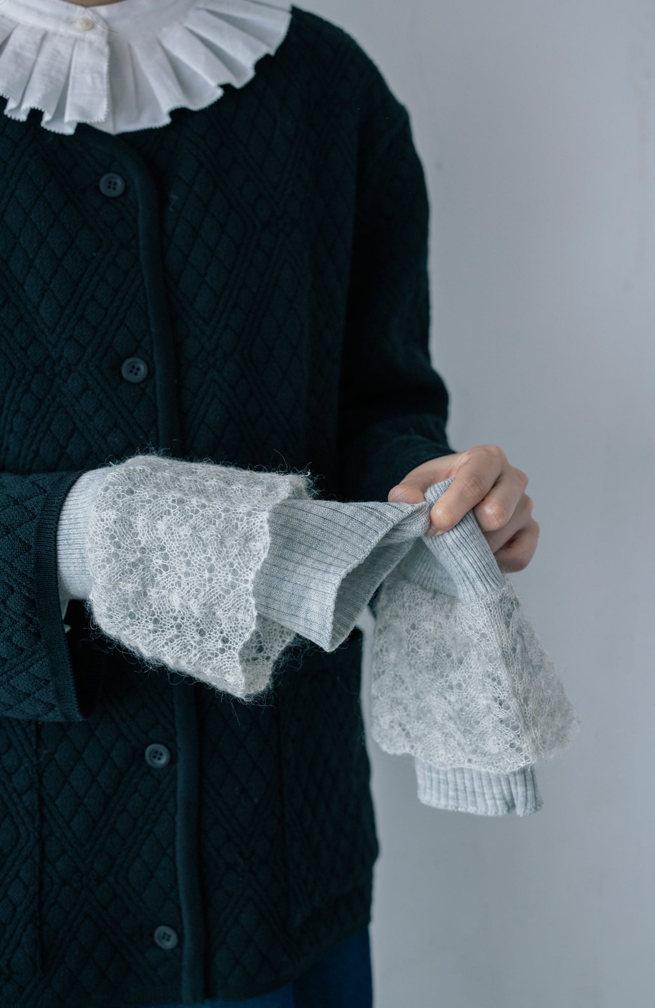 mohairフリルリストウォーマー(2026 Autumn Collection)