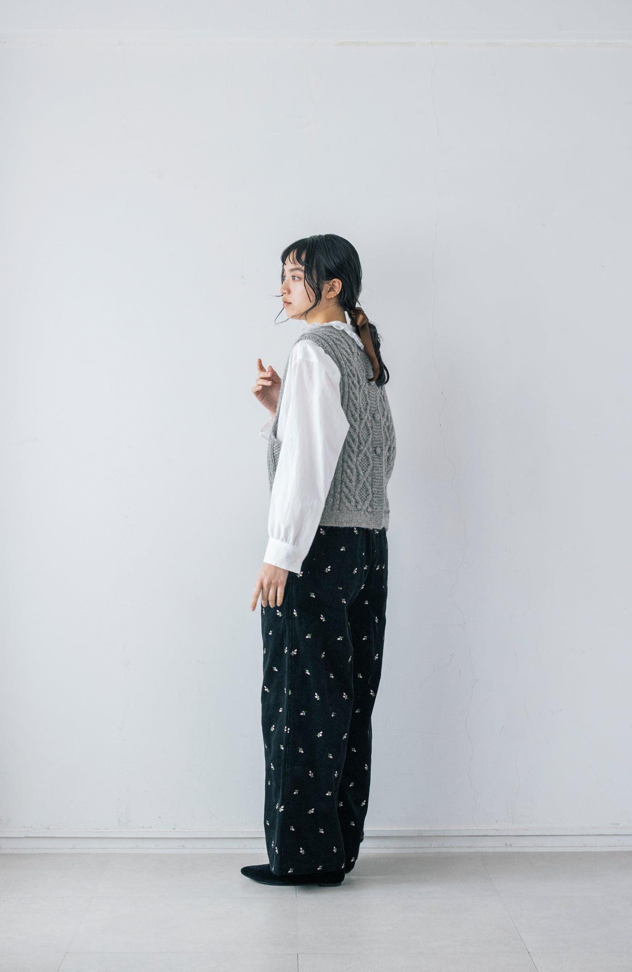 2wayアランハンドニットベスト(2026 Autumn Collection)