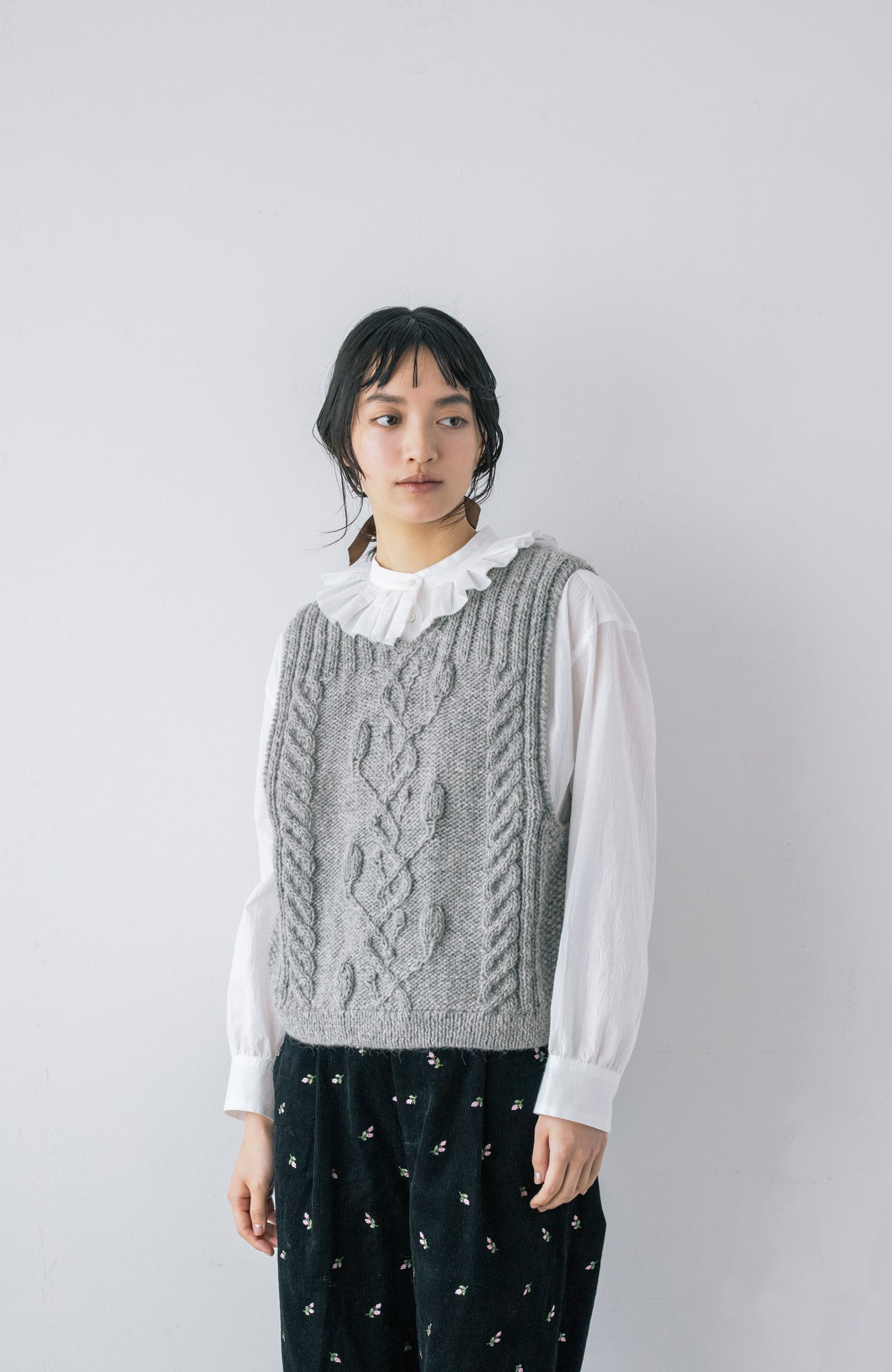 2wayアランハンドニットベスト(2026 Autumn Collection)