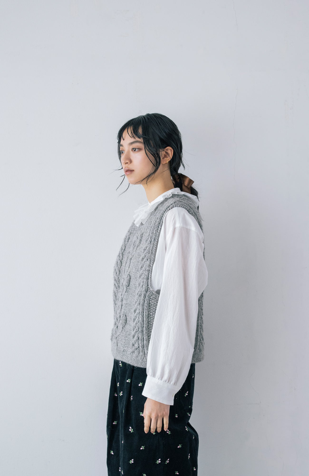 2wayアランハンドニットベスト(2026 Autumn Collection)