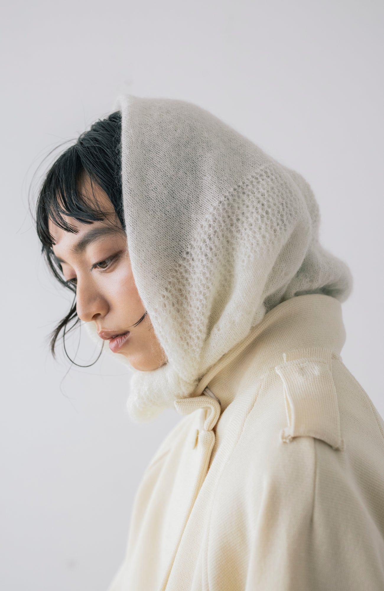 mohairスクエアストール(2026 Autumn Collection)