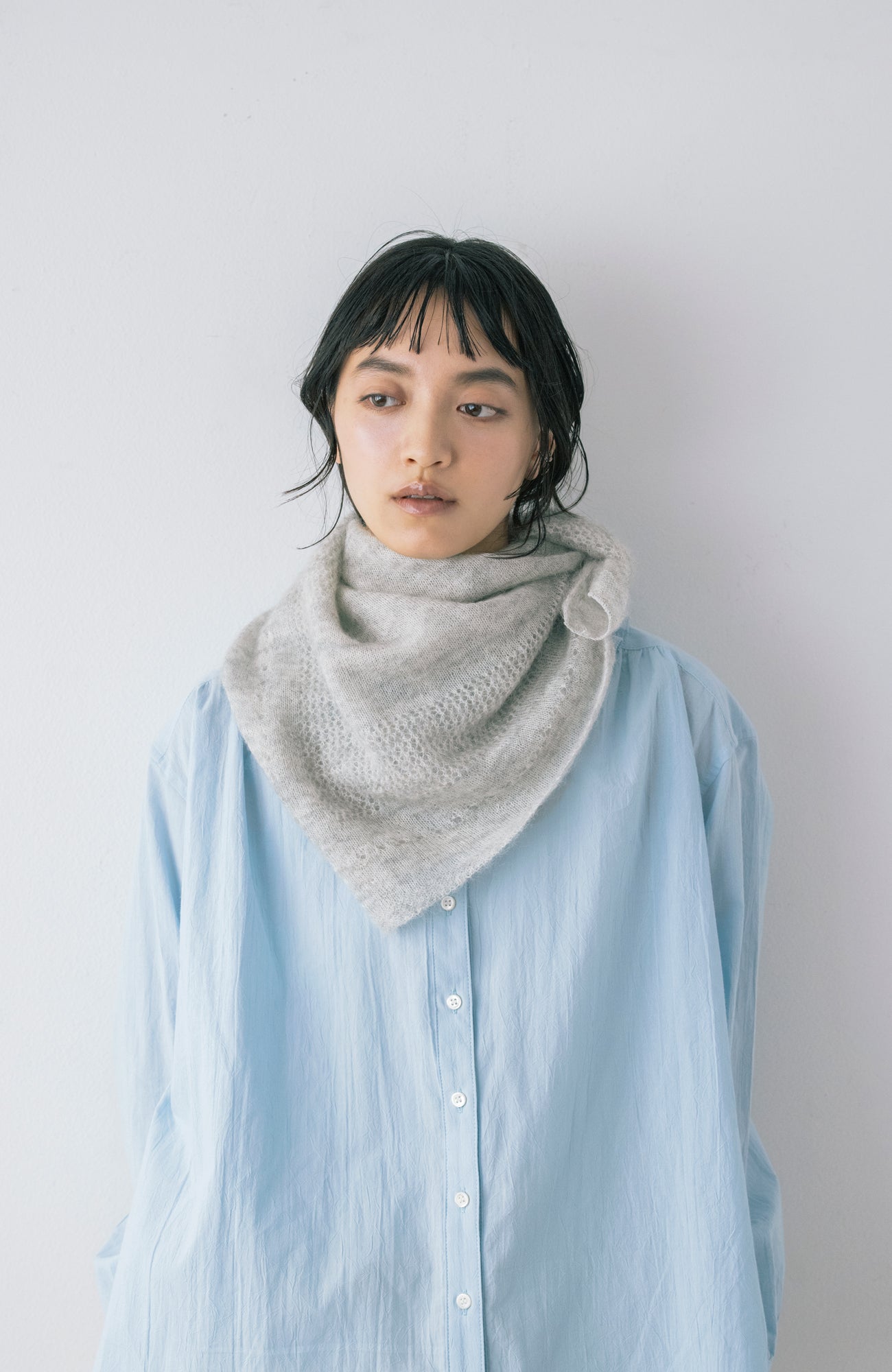 mohairスクエアストール(2026 Autumn Collection)