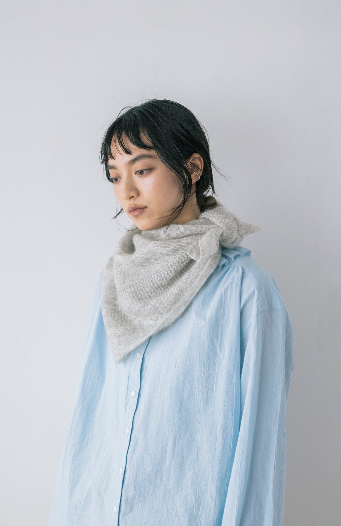 mohairスクエアストール(2026 Autumn Collection)