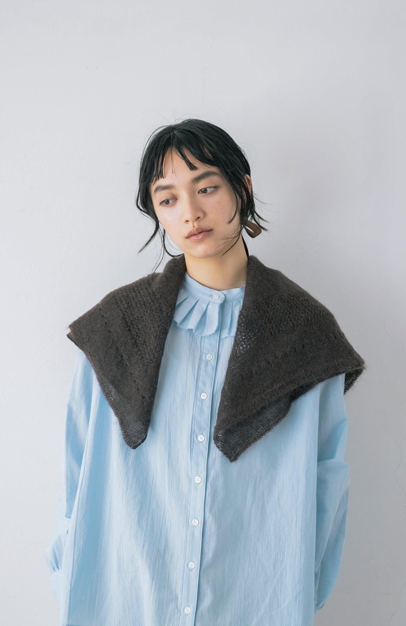 mohairスクエアストール(2026 Autumn Collection)