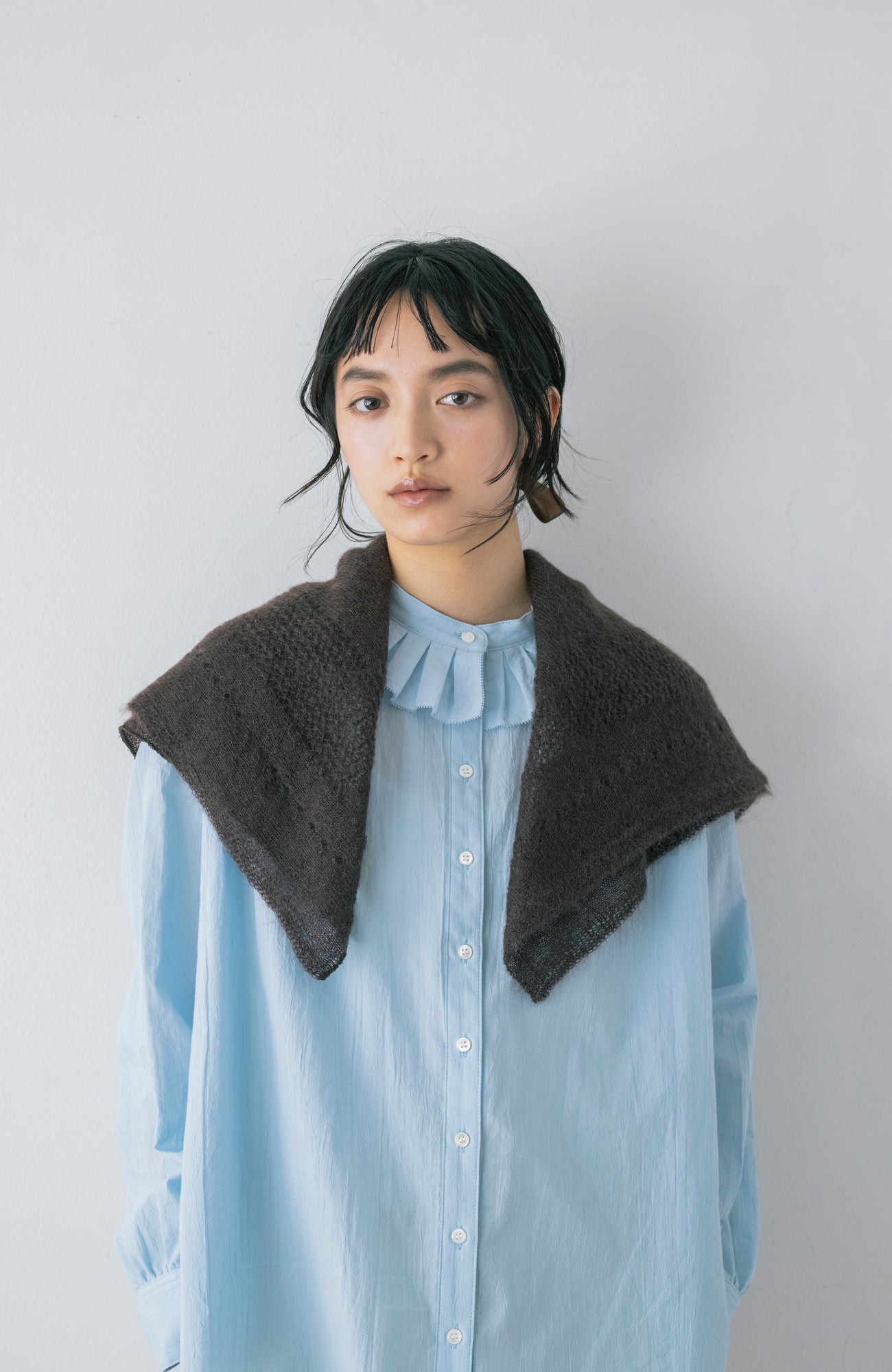 mohairスクエアストール(2026 Autumn Collection)