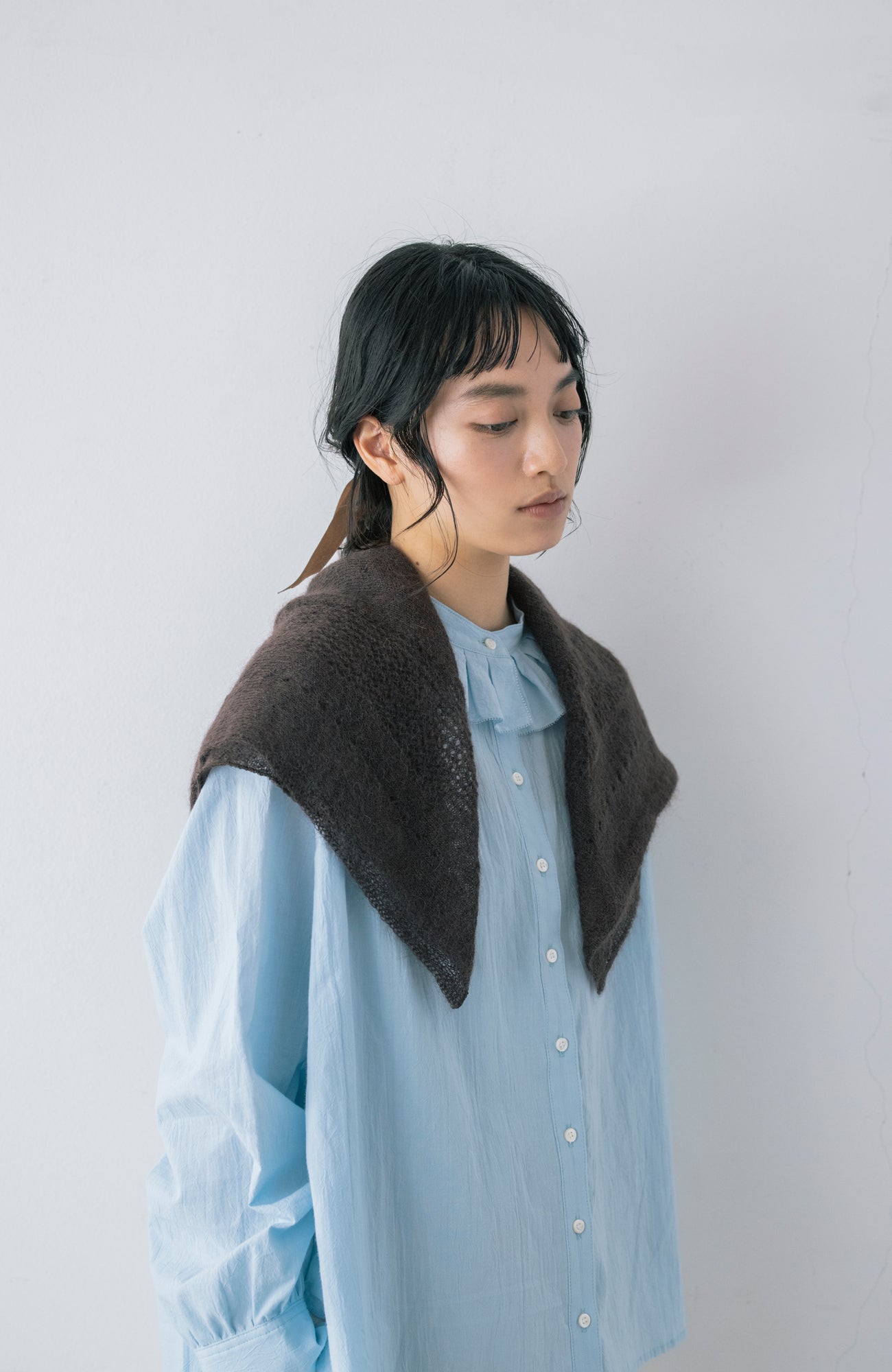 mohairスクエアストール(2026 Autumn Collection)