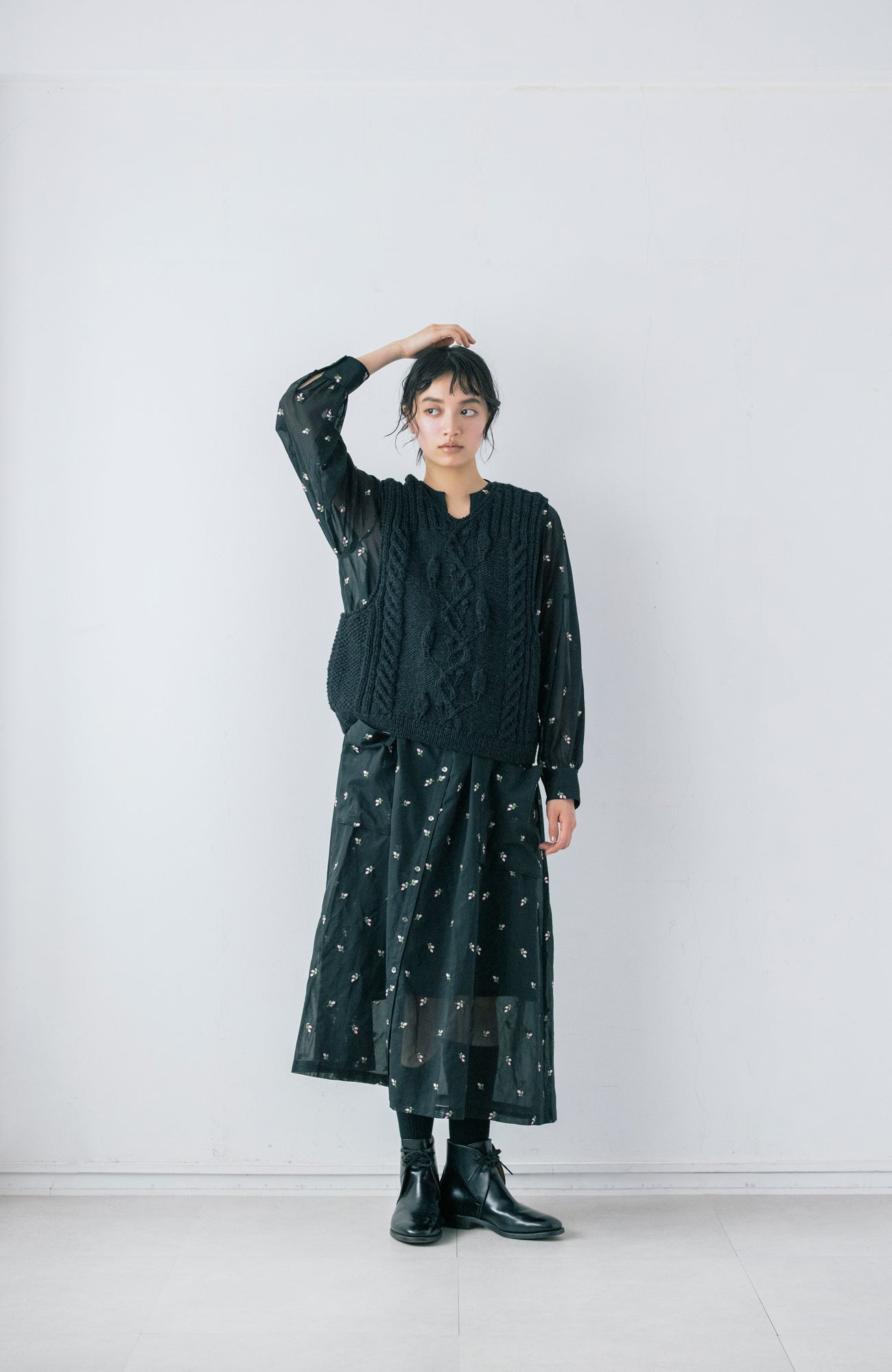 2wayアランハンドニットベスト(2026 Autumn Collection)