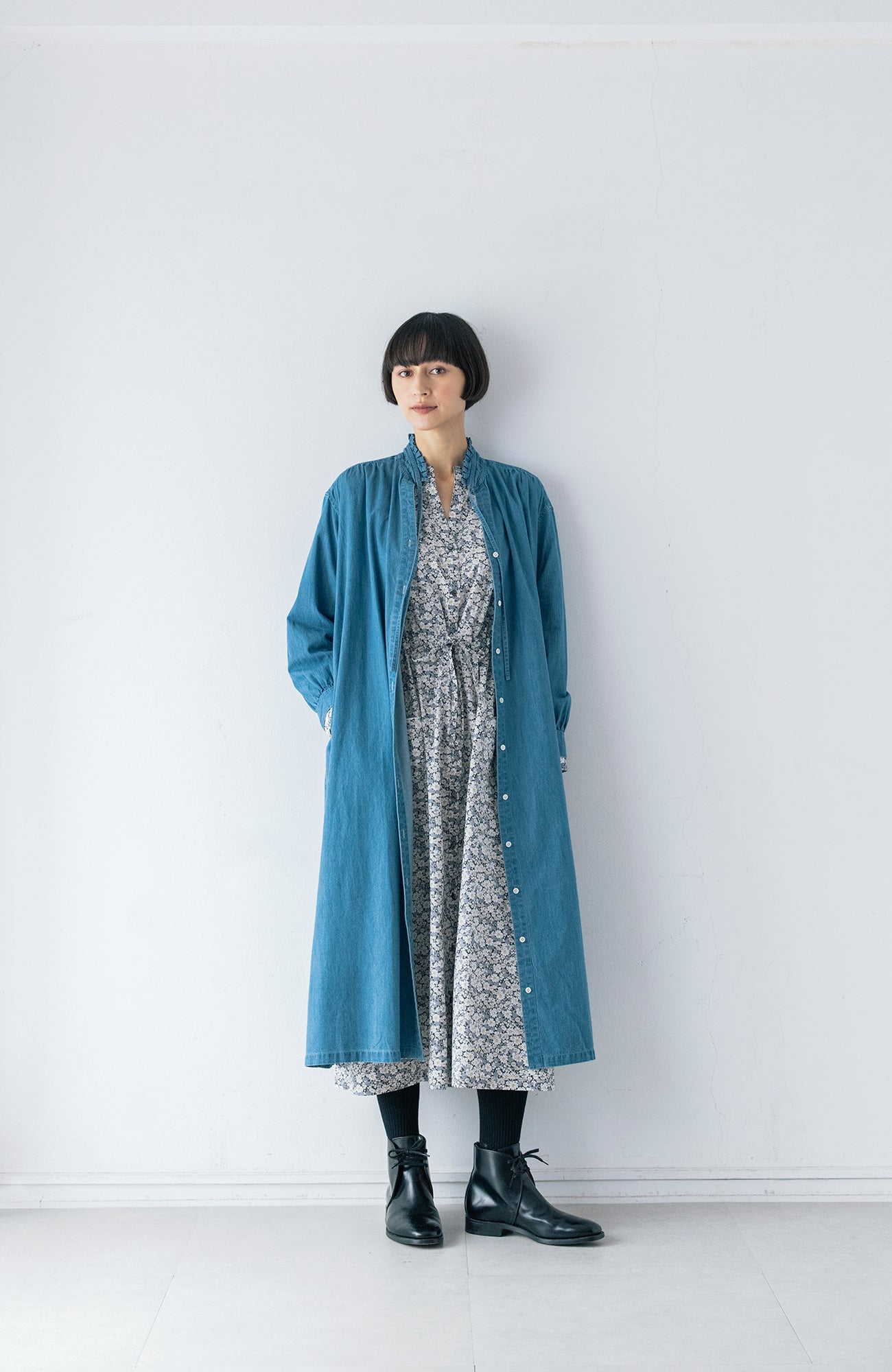 タックフリルカラーワンピース(2026-2027 Winter & Pre-spring Collection)