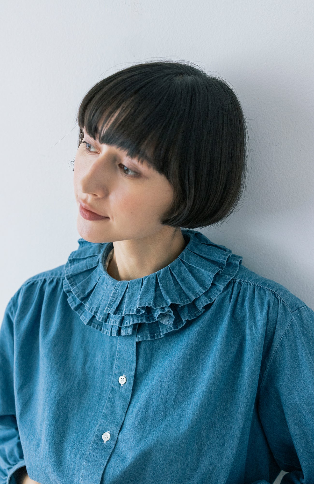 ダブルタックカラーブラウス(2026-2027 Winter & Pre-spring Collection)
