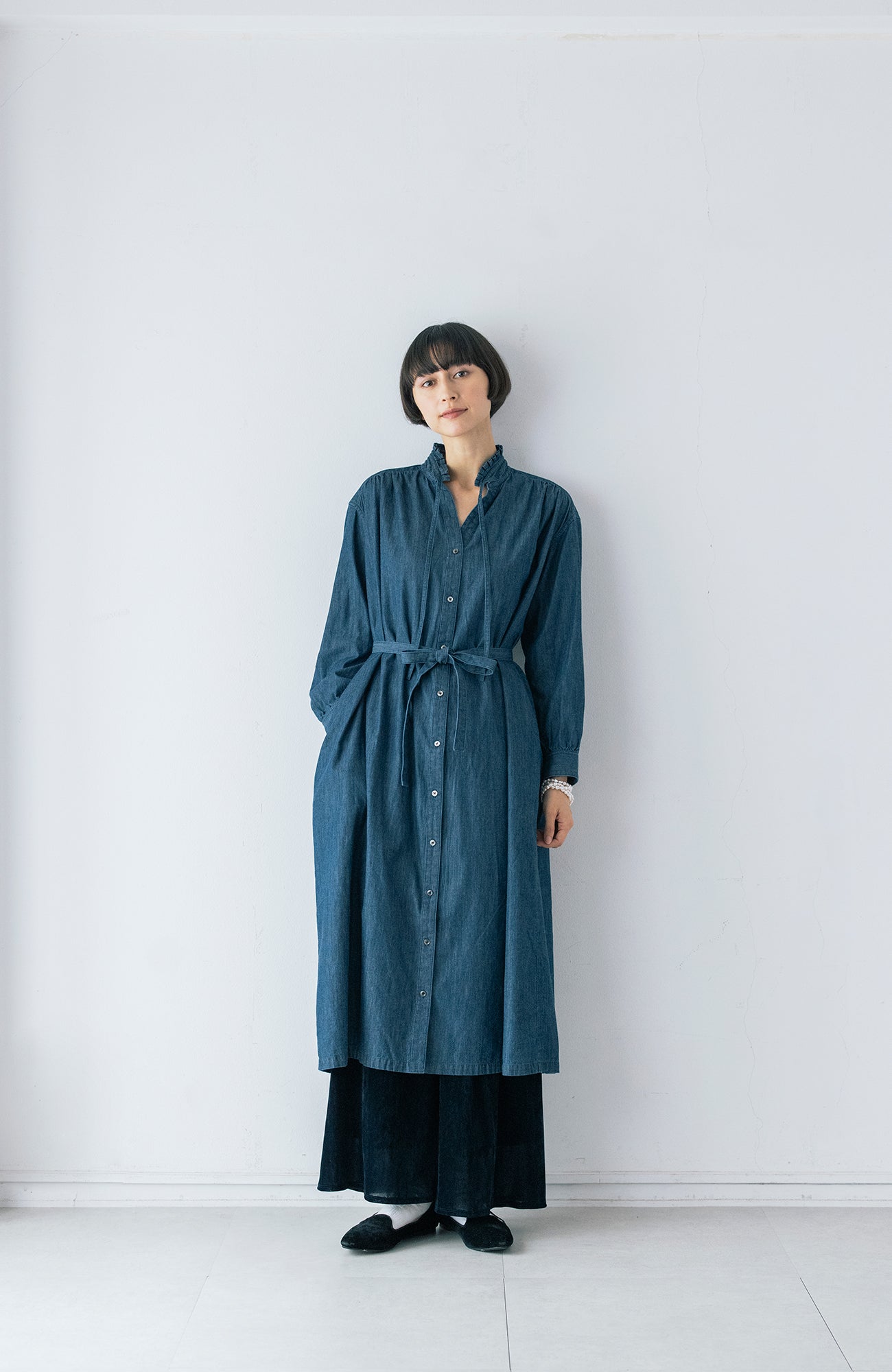 タックフリルカラーワンピース(2026-2027 Winter & Pre-spring Collection)
