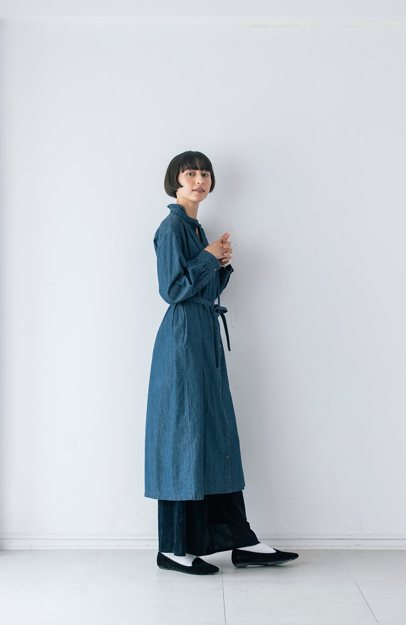 タックフリルカラーワンピース(2026-2027 Winter & Pre-spring Collection)