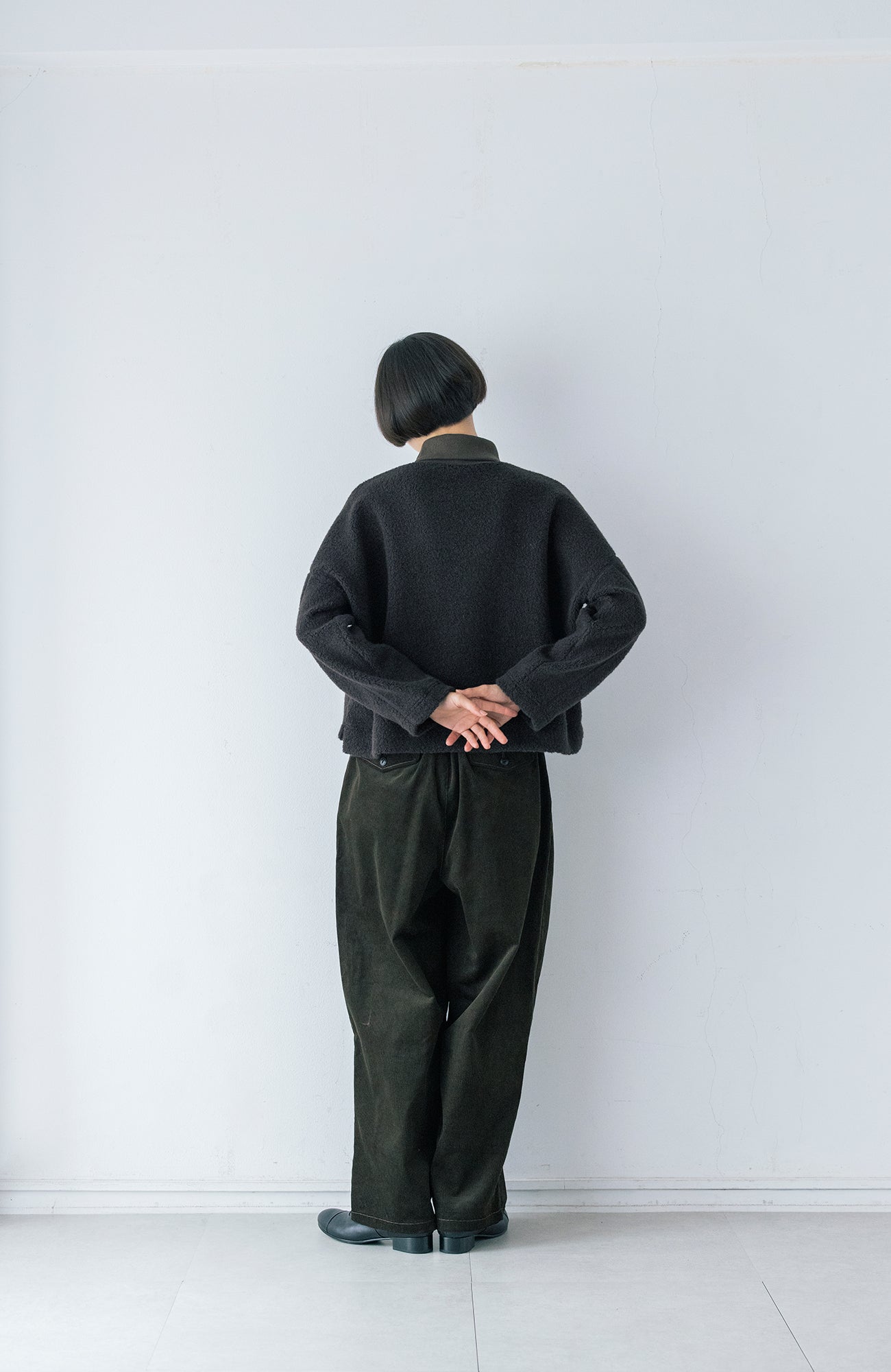 リブ襟ウールパイルプルオーバー(2026-2027 Winter & Pre-spring Collection)