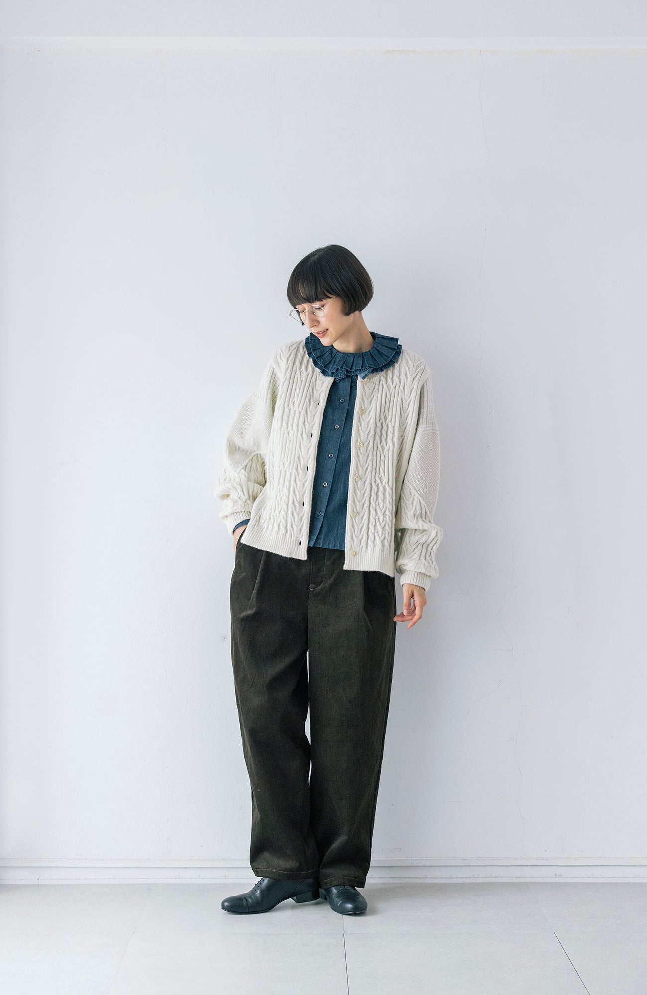 ダブルタックカラーブラウス(2026-2027 Winter & Pre-spring Collection)