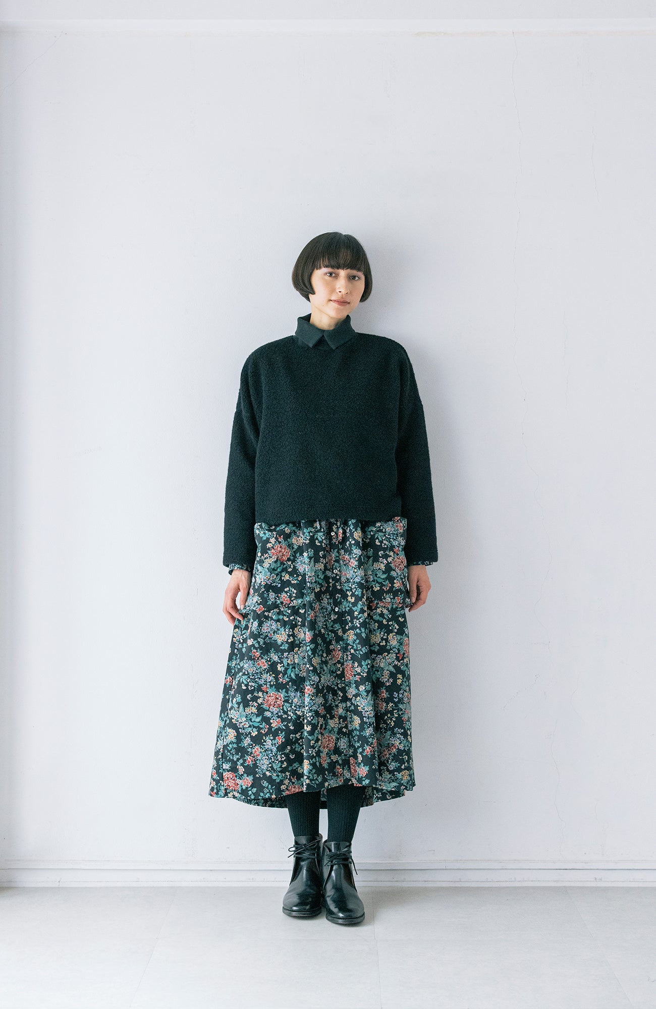 リブ襟ウールパイルプルオーバー(2026-2027 Winter & Pre-spring Collection)