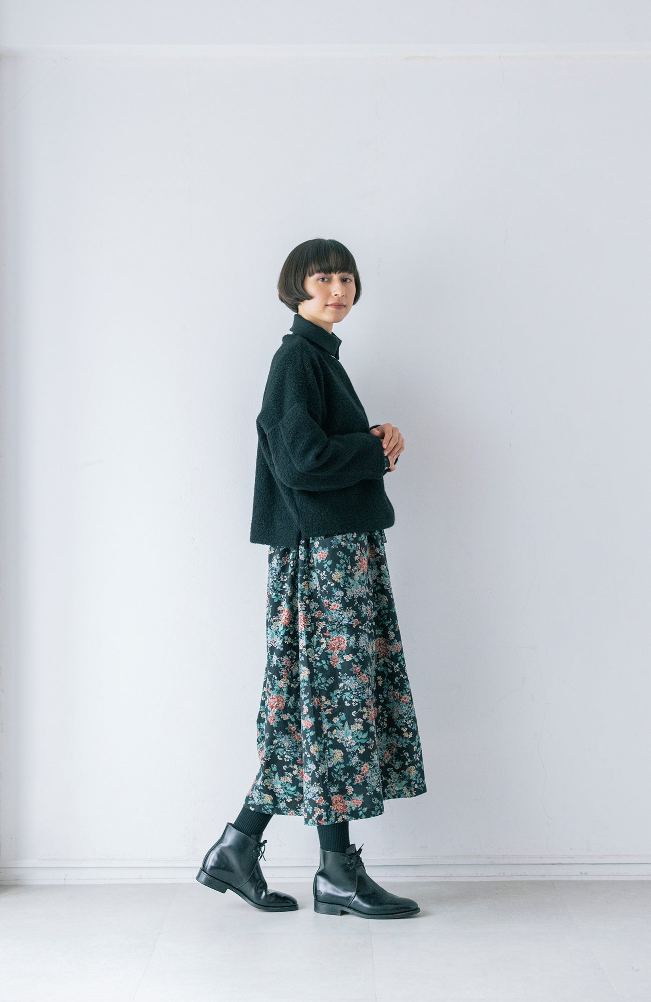 リブ襟ウールパイルプルオーバー(2026-2027 Winter & Pre-spring Collection)