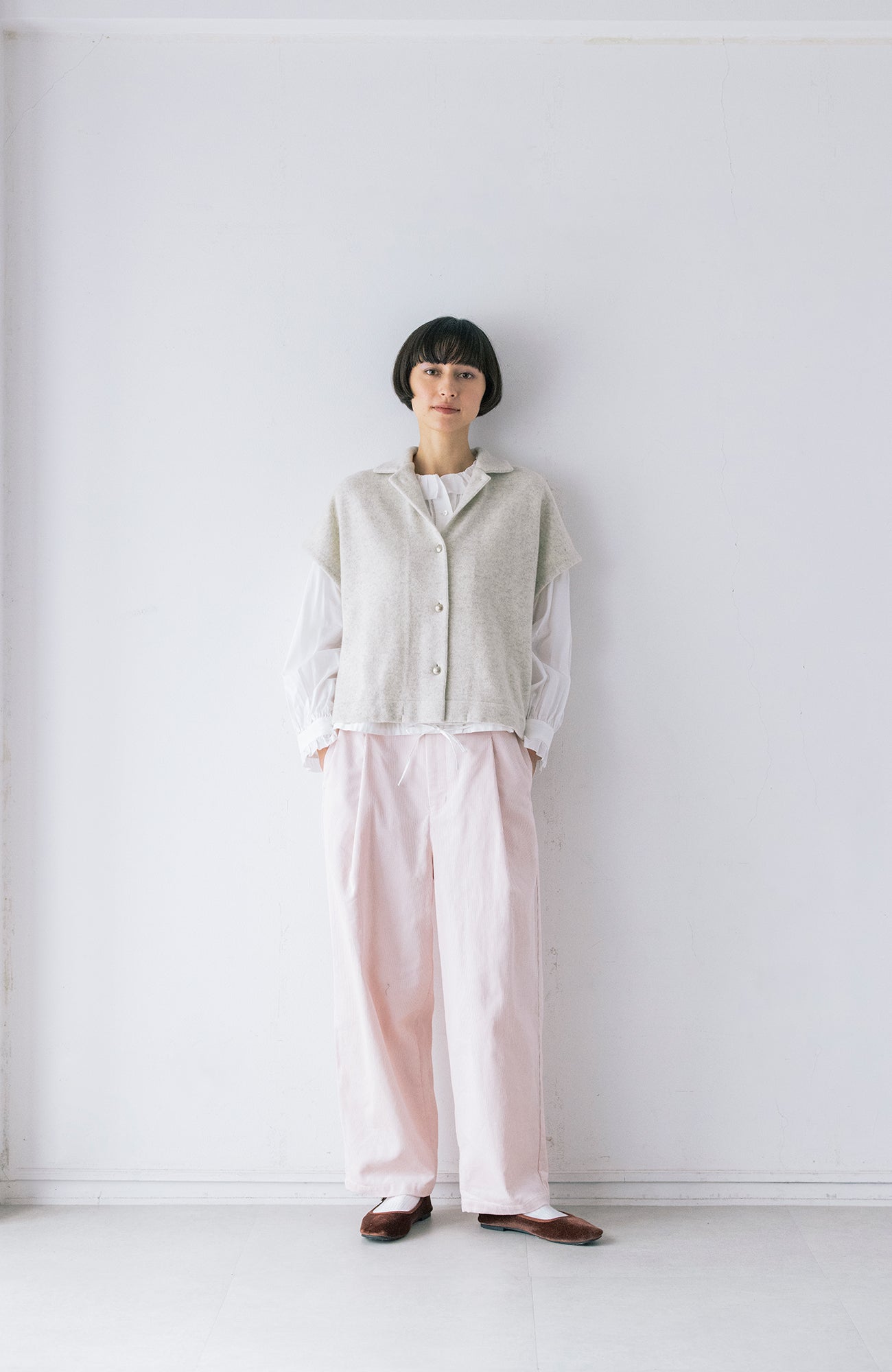 2wayカラーニットベスト(2026-2027 Winter & Pre-spring Collection)