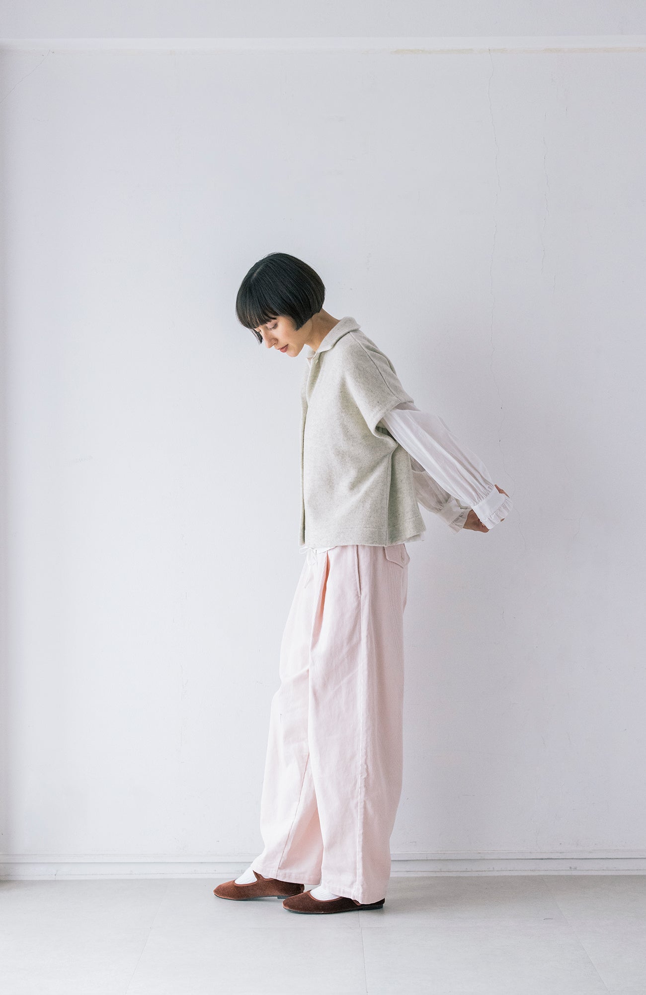 2wayカラーニットベスト(2026-2027 Winter & Pre-spring Collection)