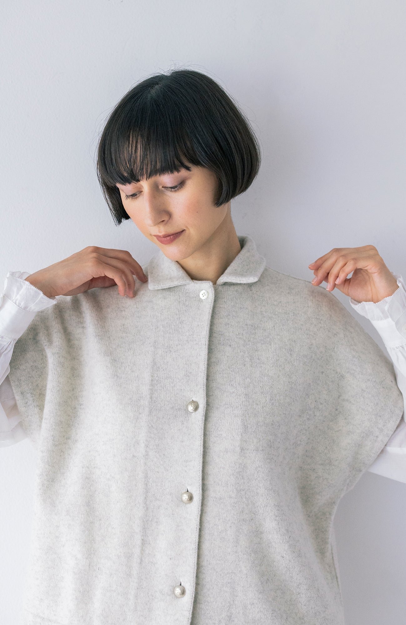 2wayカラーニットベスト(2026-2027 Winter & Pre-spring Collection)