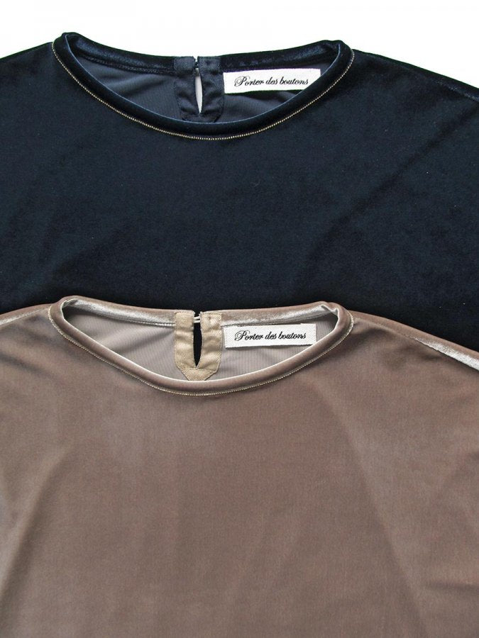 ボールチェーン刺繍プルオーバー