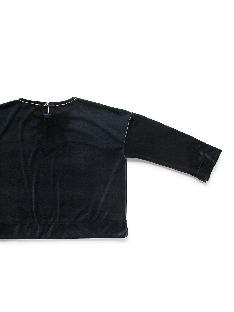 ボールチェーン刺繍プルオーバー