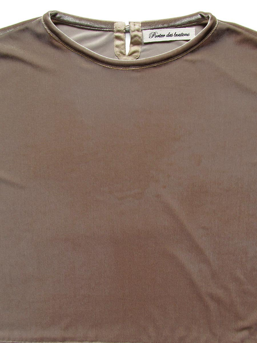 ボールチェーン刺繍プルオーバー