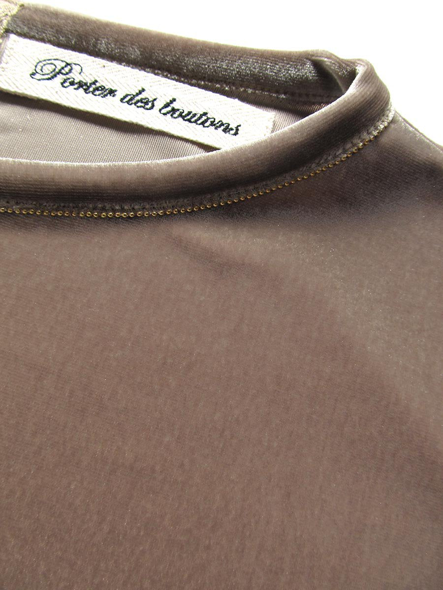 ボールチェーン刺繍プルオーバー