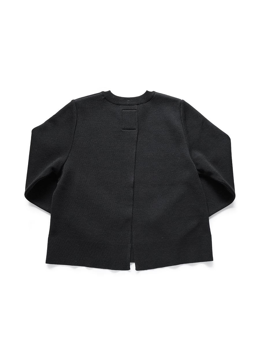 バックスリットクルーネックプルオーバー