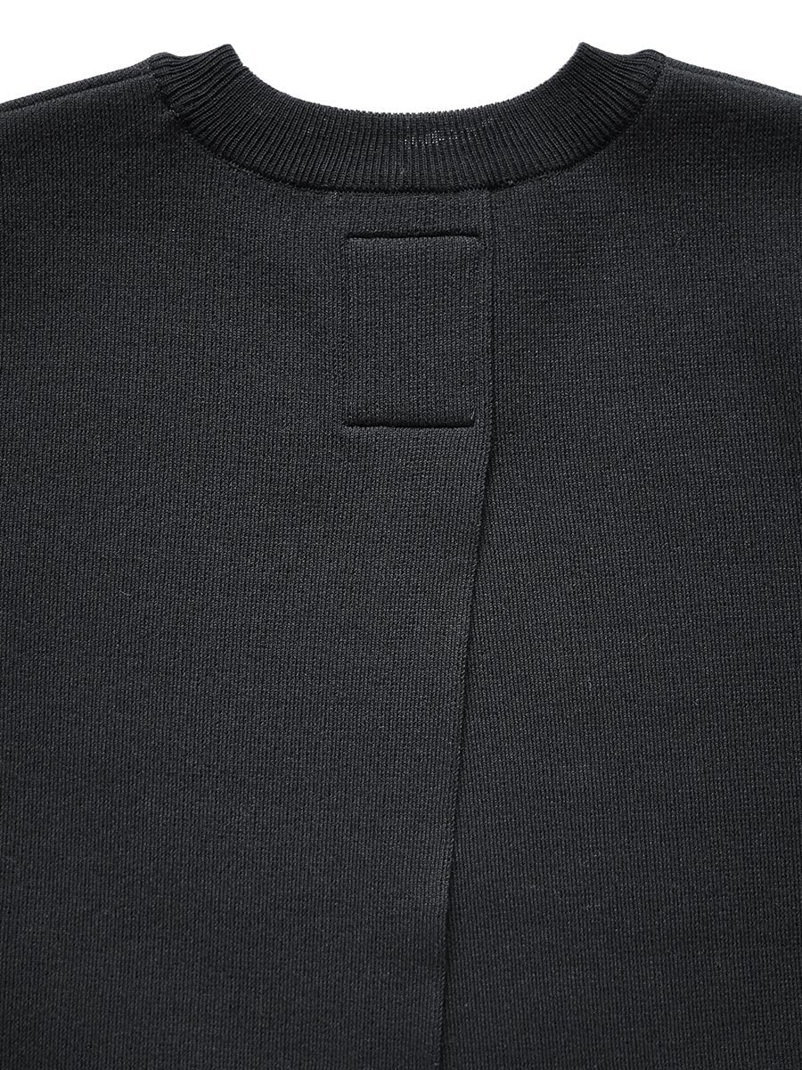 バックスリットクルーネックプルオーバー