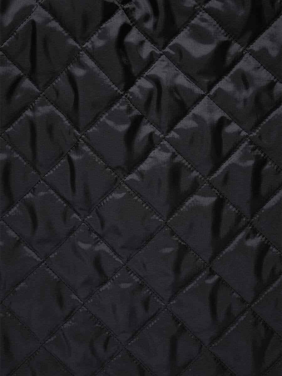 LIBERTY PRINTリバーシブルキルティングスカート/ブラック無地×Erica