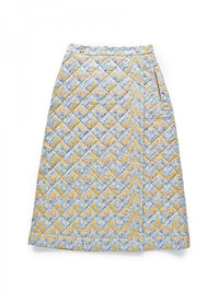 LIBERTY PRINTリバーシブルキルティングスカート/キャメル無地×Aubray Forest(2021-22 Autumn Winter Collection)