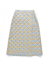 LIBERTY PRINTリバーシブルキルティングスカート/キャメル無地×Aubray Forest(2021-22 Autumn Winter Collection)