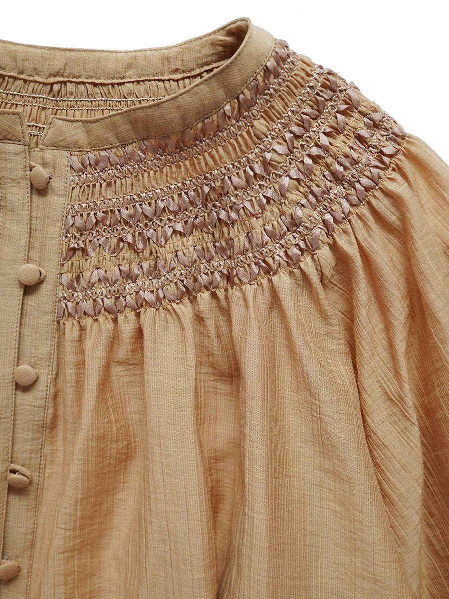 Smocking blouse