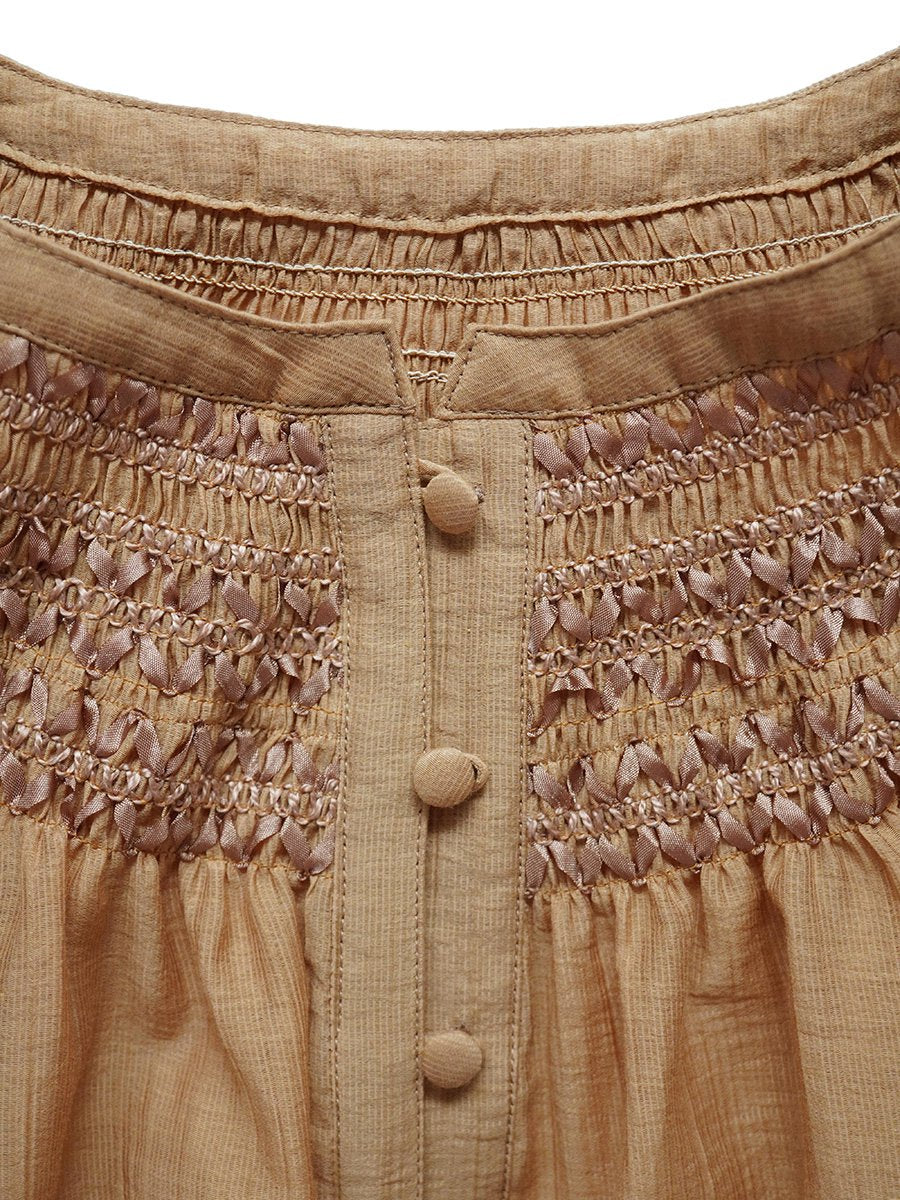 Smocking blouse